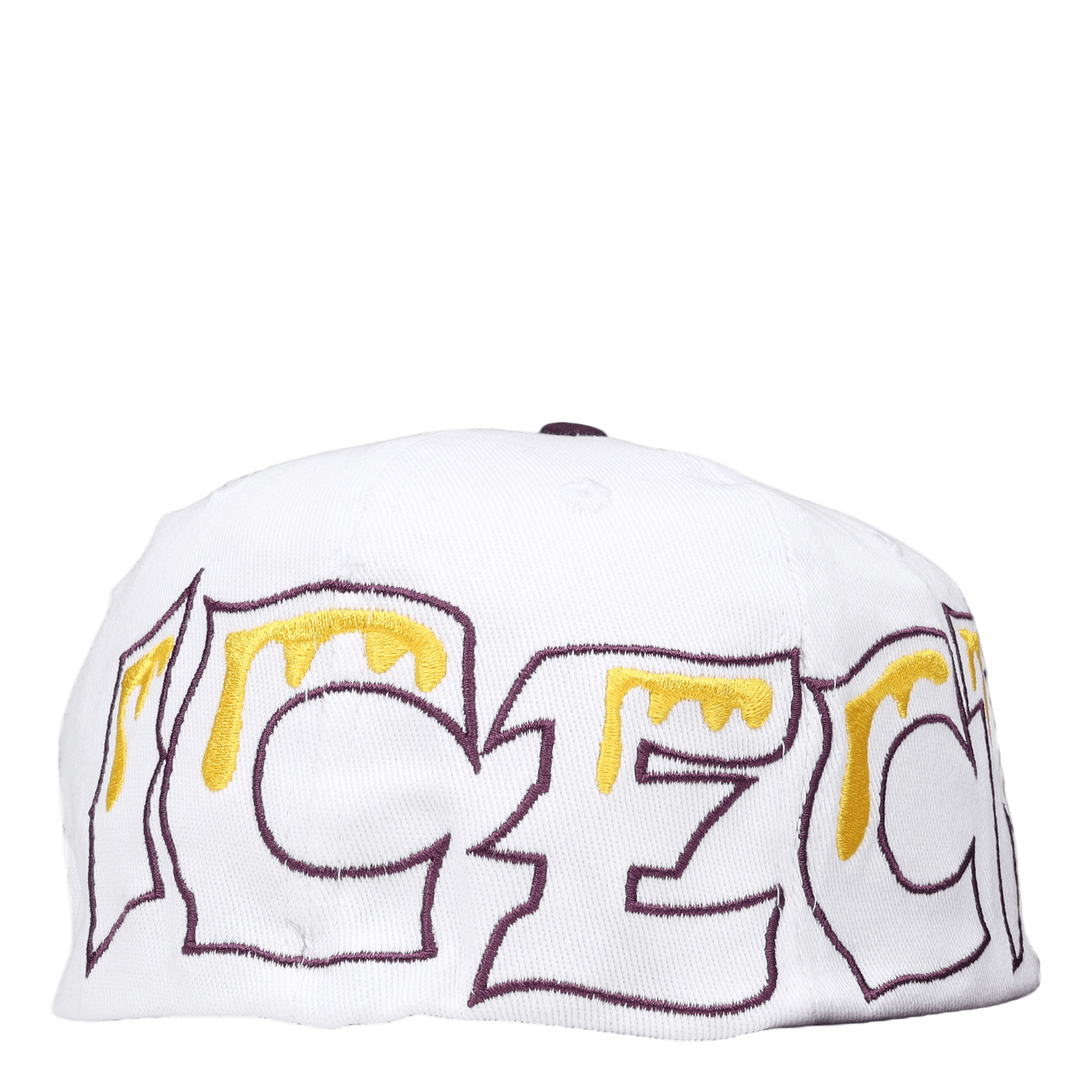 Team Eu 6 Panel Flat Peak Cap White