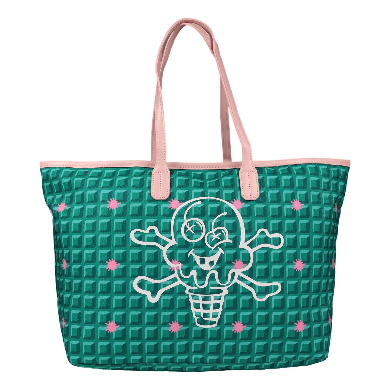 Waffle Tote Bag Green