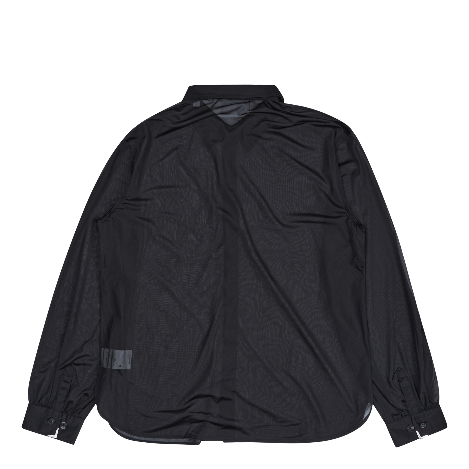 Gather Cuff Shirt Black