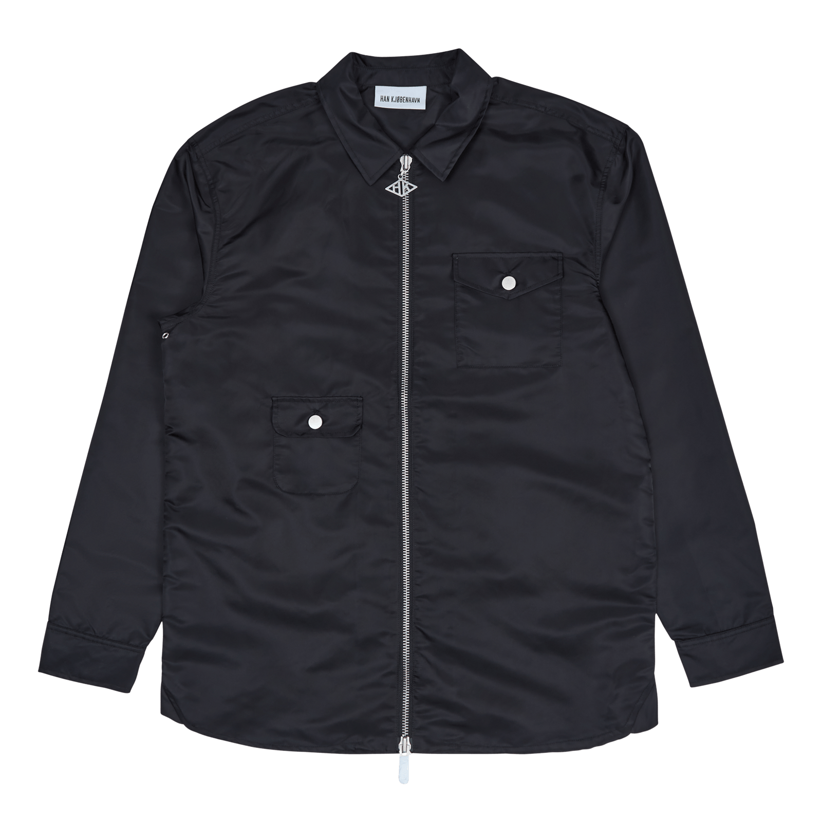 Army Zip Overshirt Black