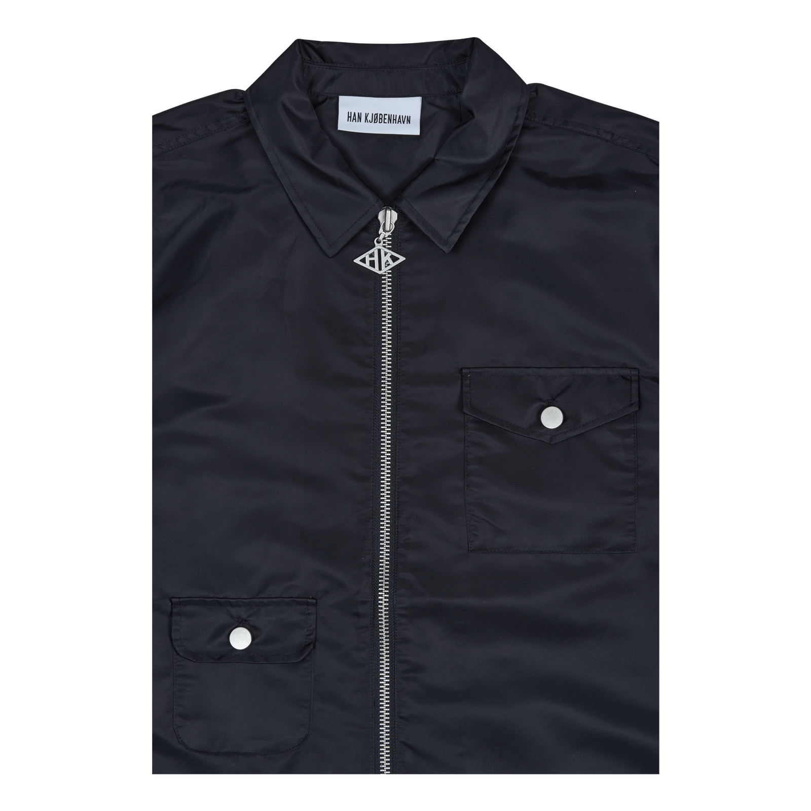 Army Zip Overshirt Black