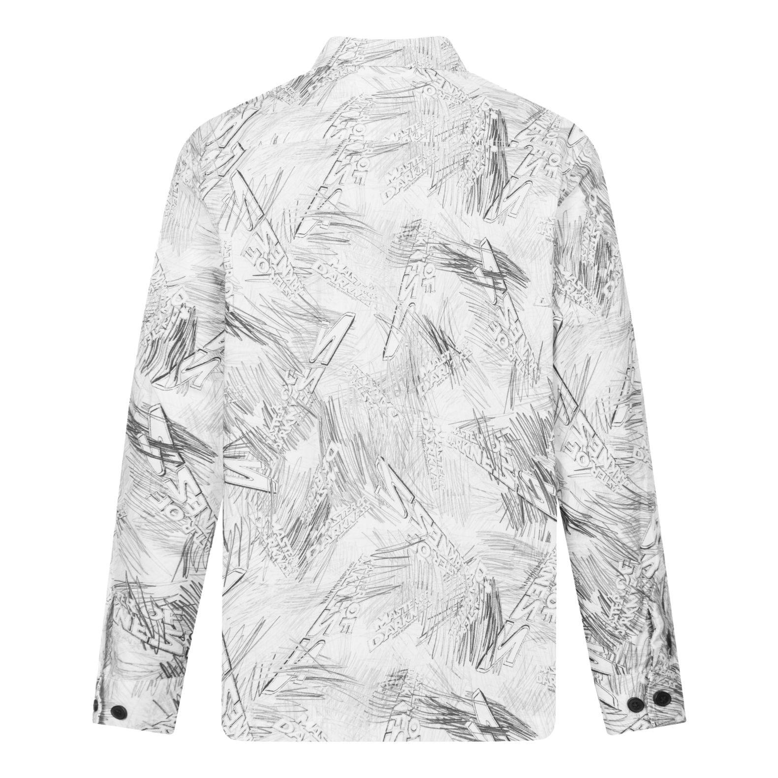 Boxy Shirt Long Sleeve Black White