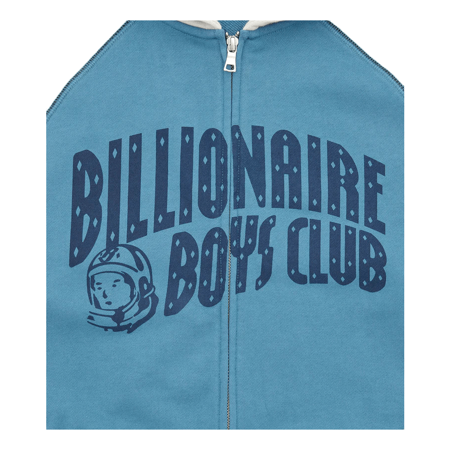 Arch Logo Zip Hood Blue