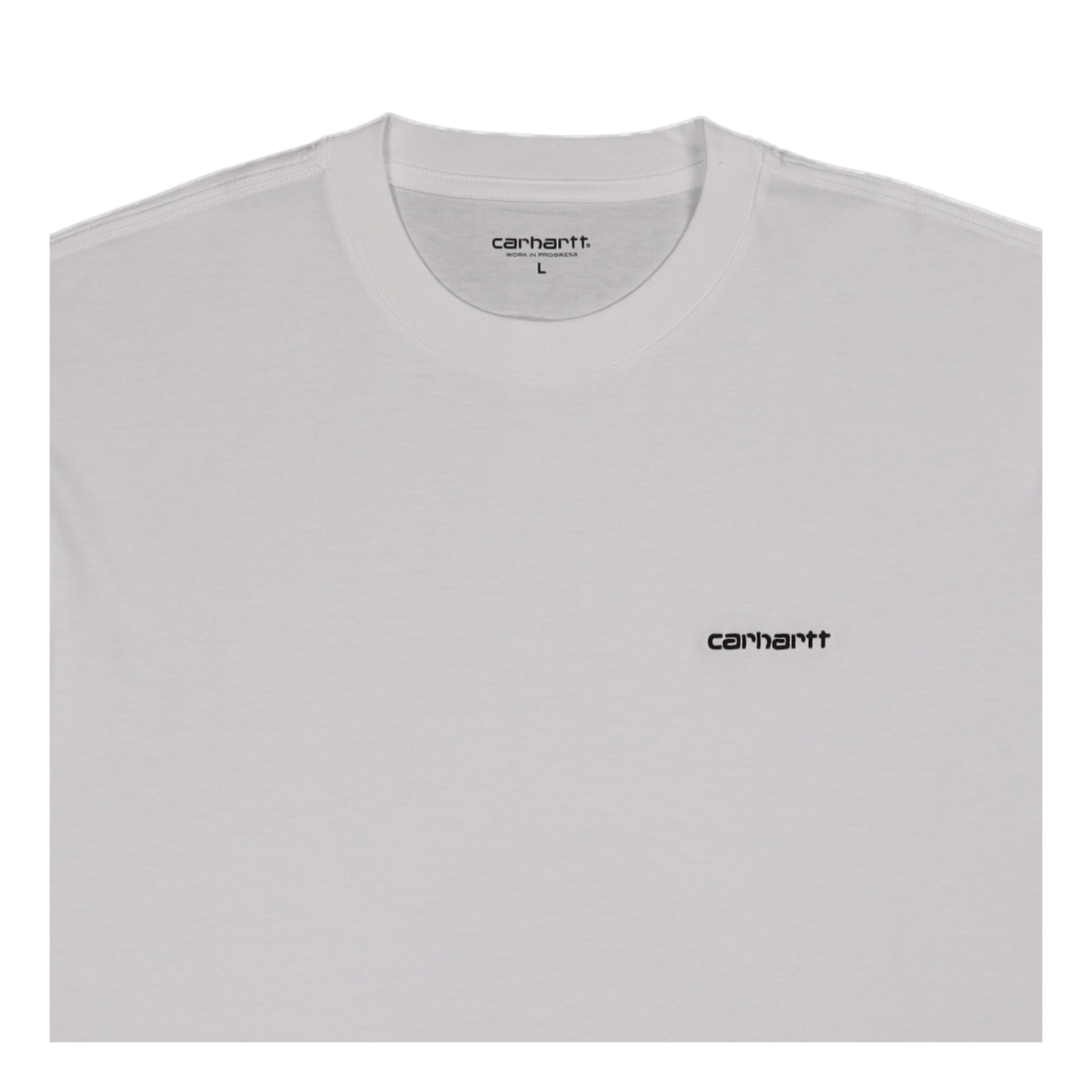 S/s Script Embroidery T-shirt White / Black