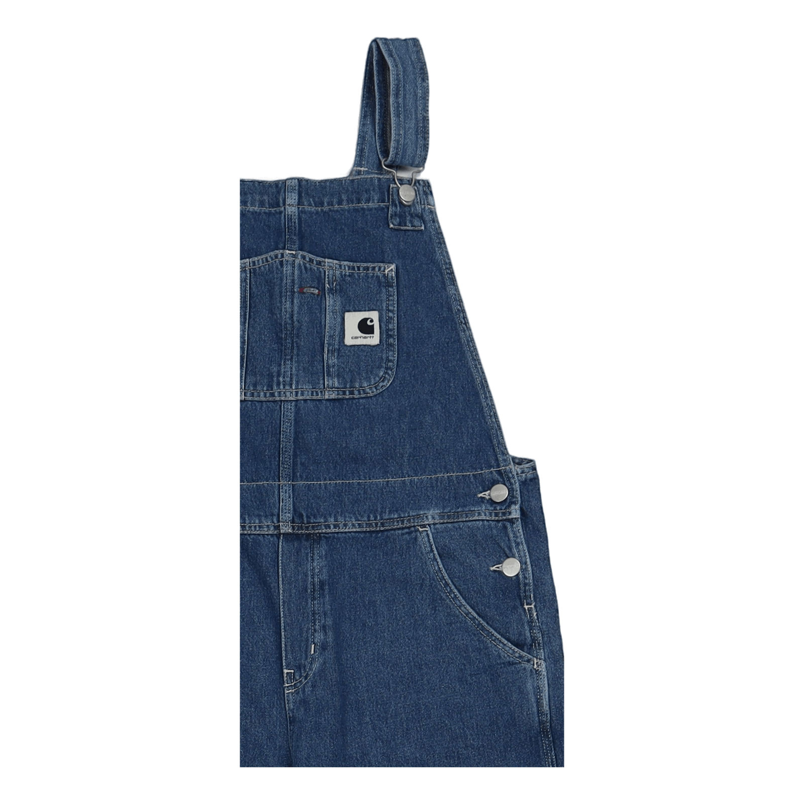 W' Bib Overall Straight Blue