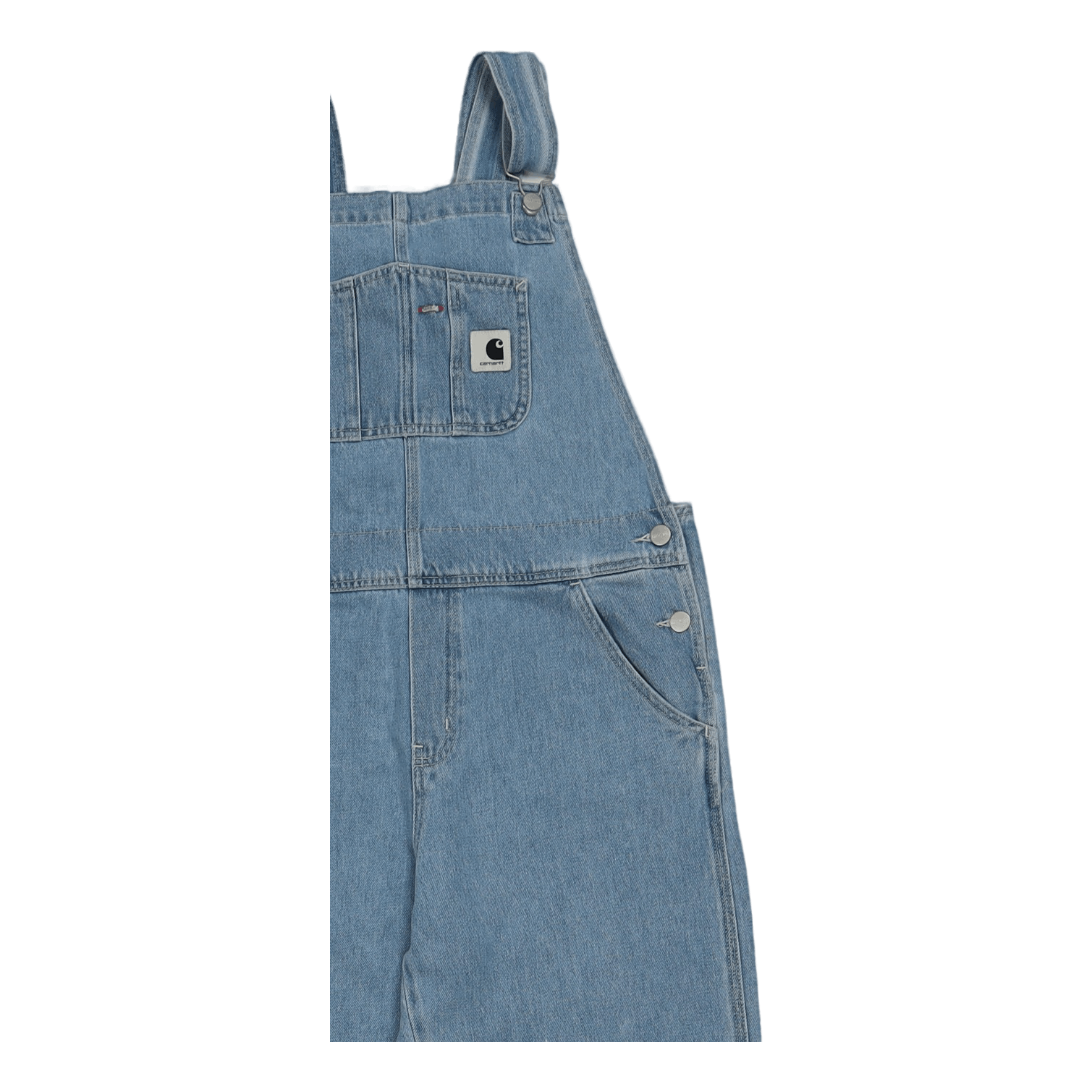 W' Bib Overall Straight Blue