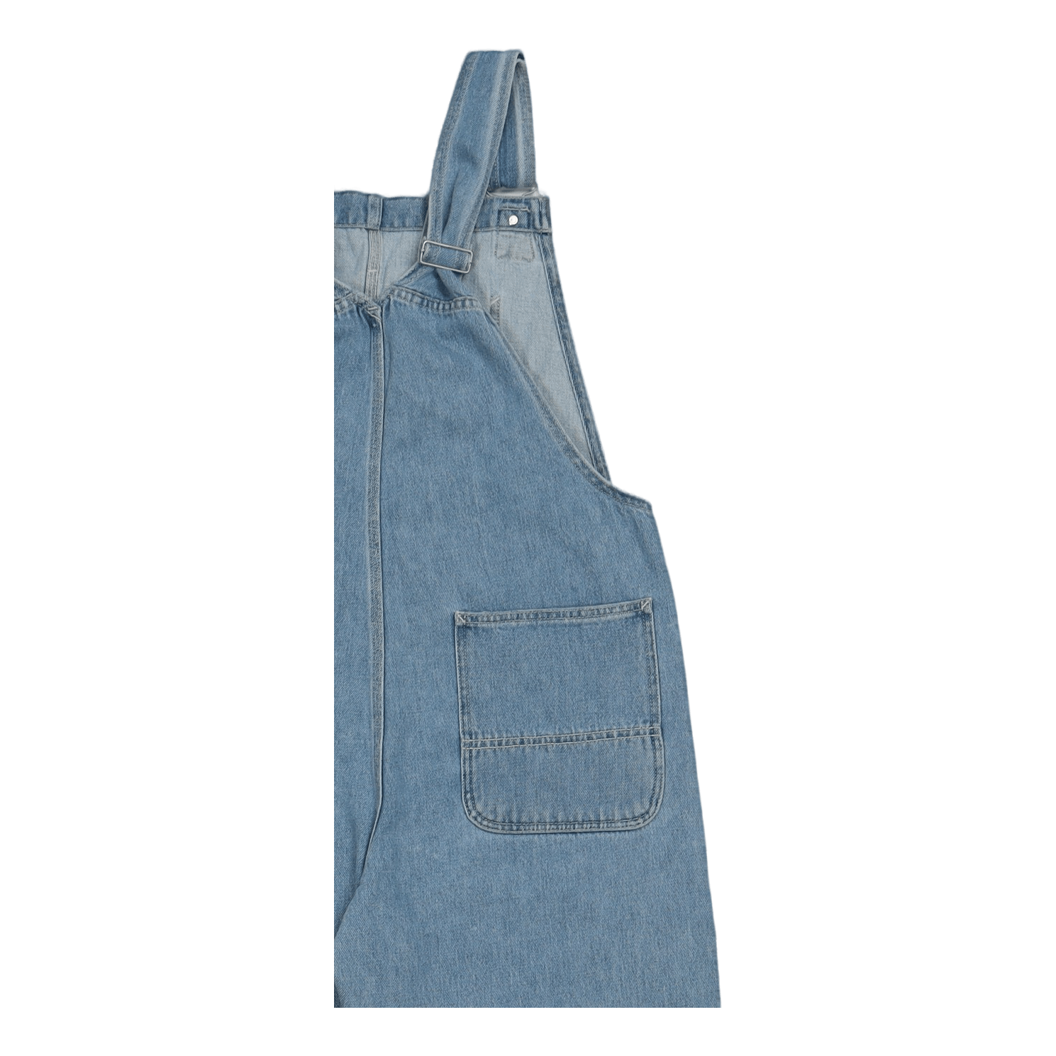 W' Bib Overall Straight Blue