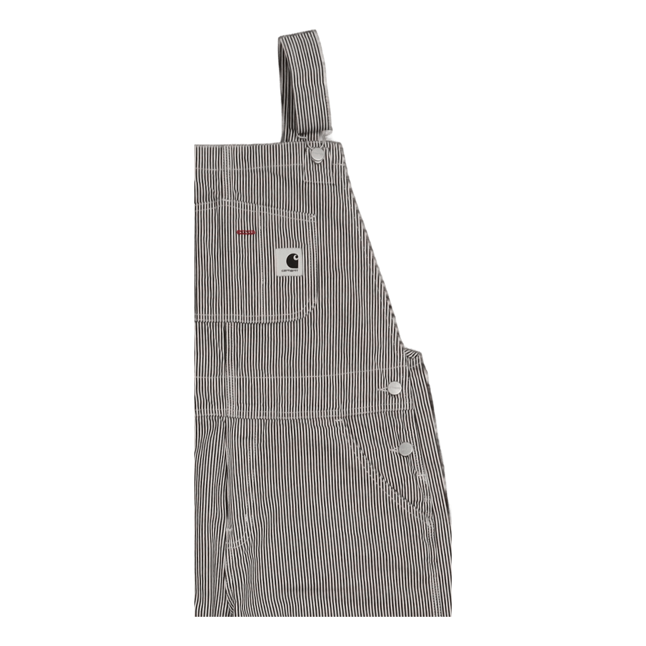 W' Bib Overall Straight White / Blue