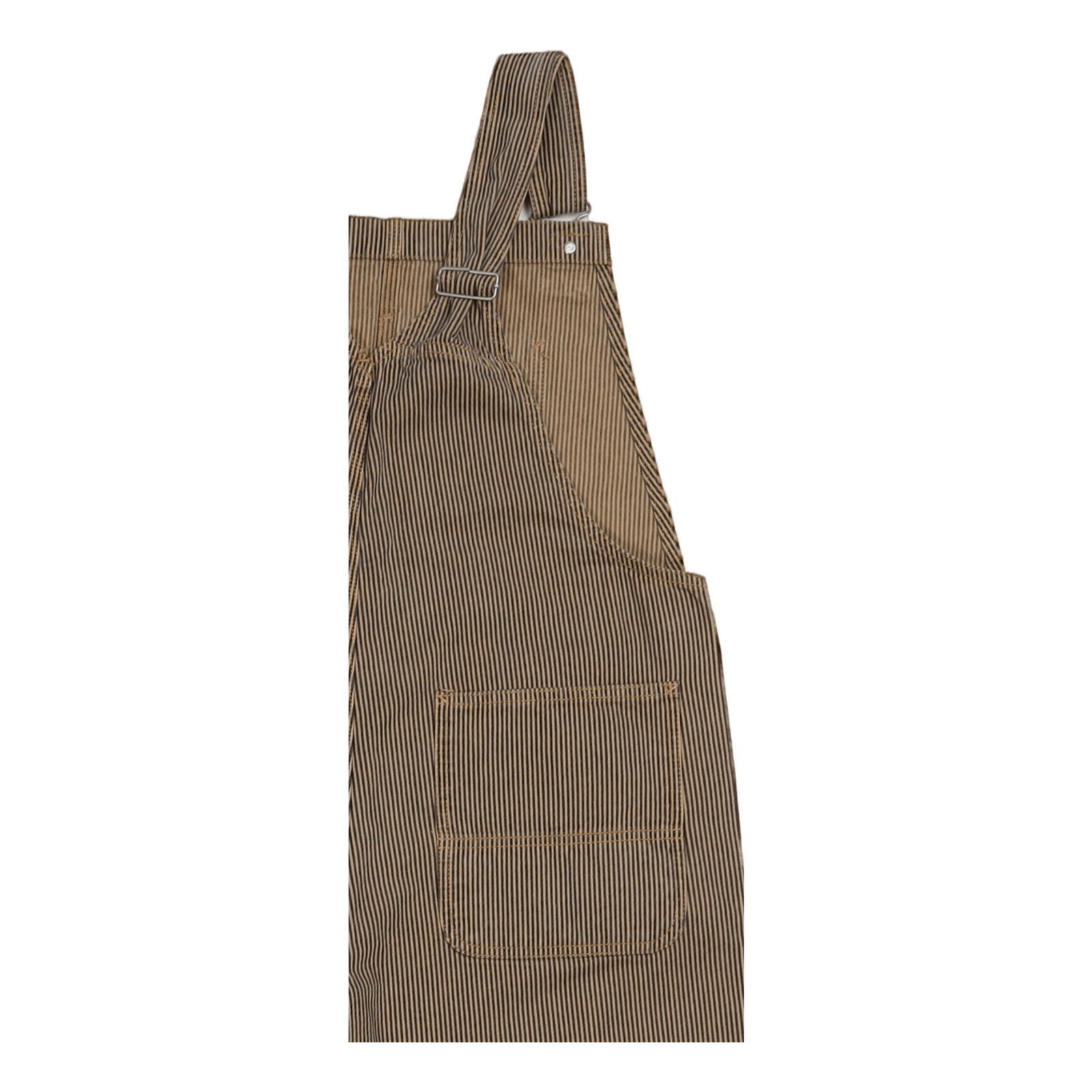 W' Bib Overall Straight Dusty H Brown / Blue