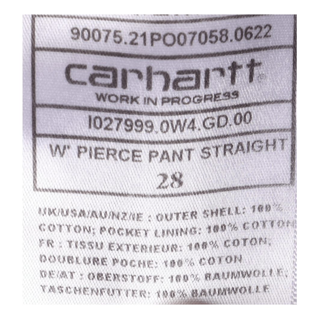 W' Pierce Pant Straight Ale