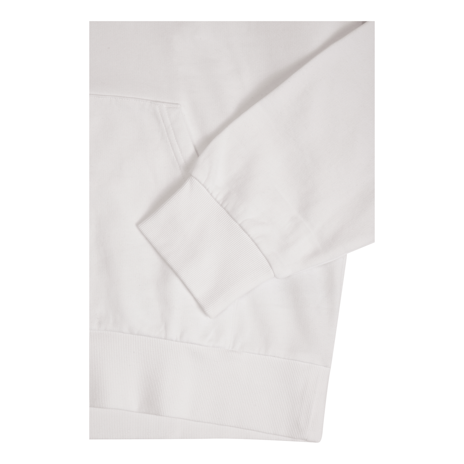 Hooded Scrawl Sweat White / Juniper