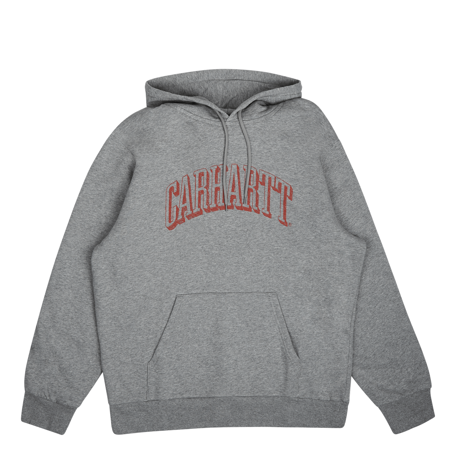 Hooded Scrawl Sweat Grey Heather / Rocket