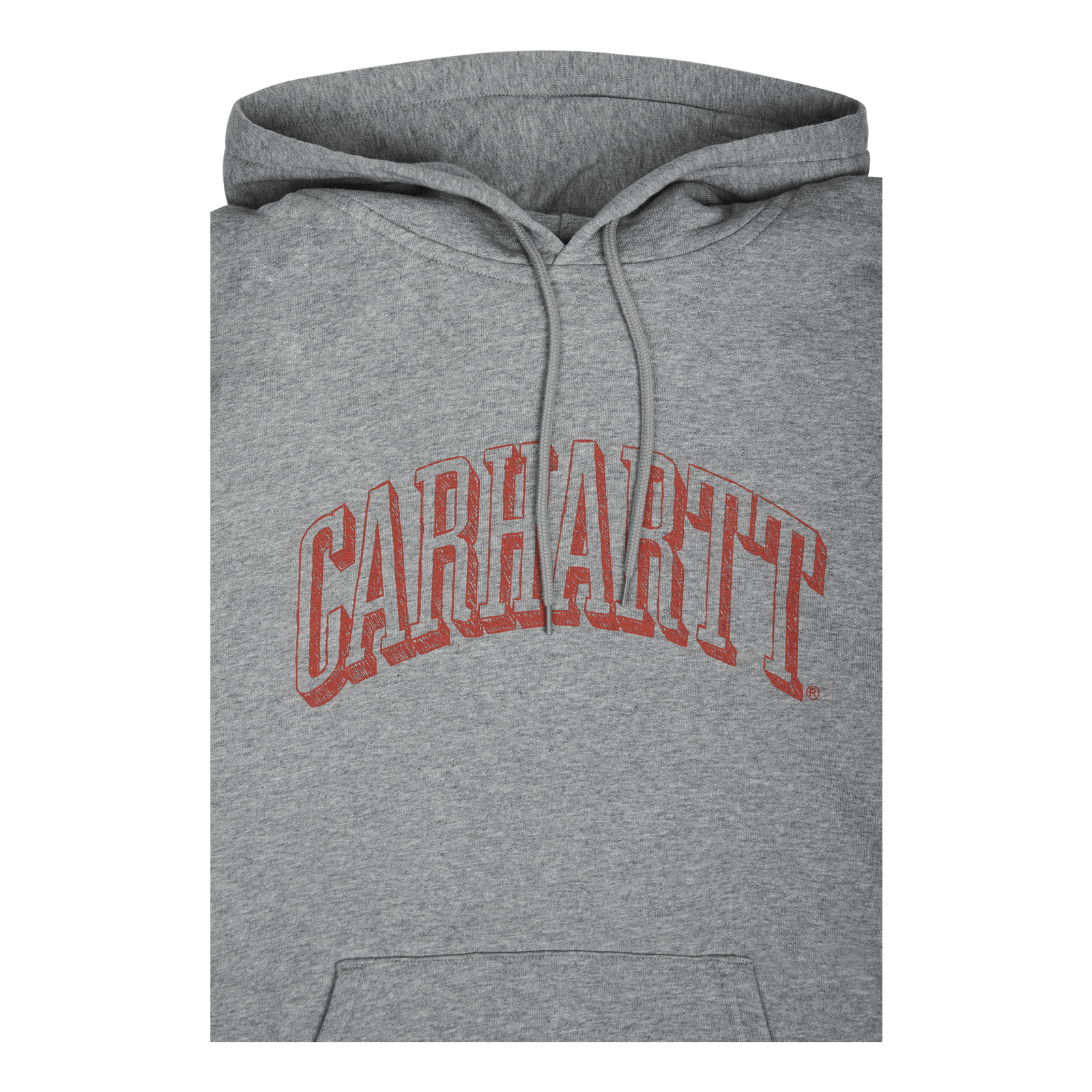 Hooded Scrawl Sweat Grey Heather / Rocket