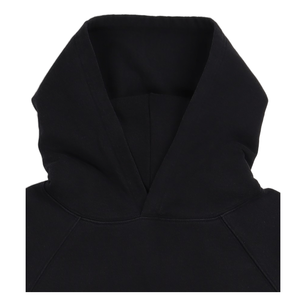 Raglan-sleeve Hood Sweat Black Ozone