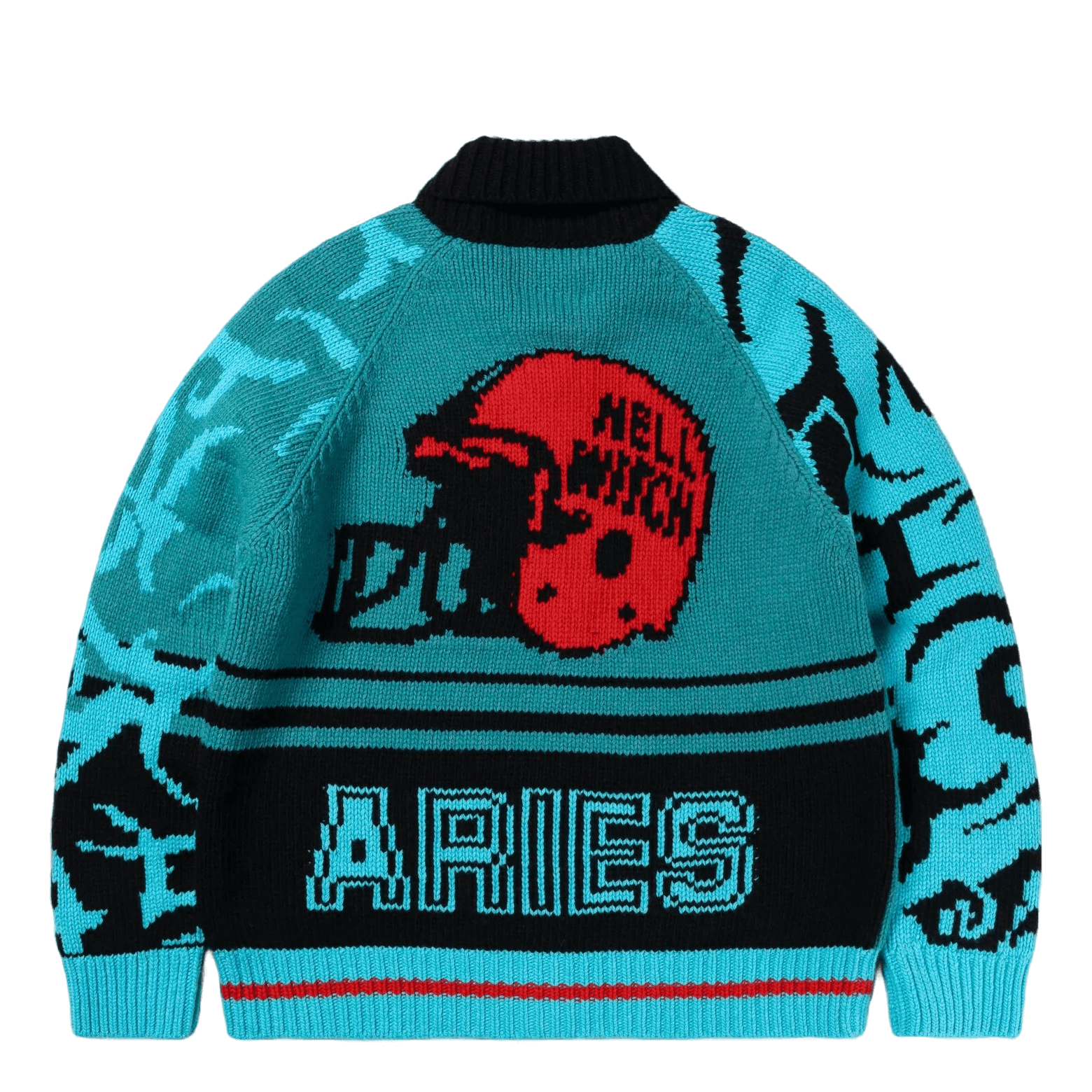 Varsity Zip Thru Knit Multi