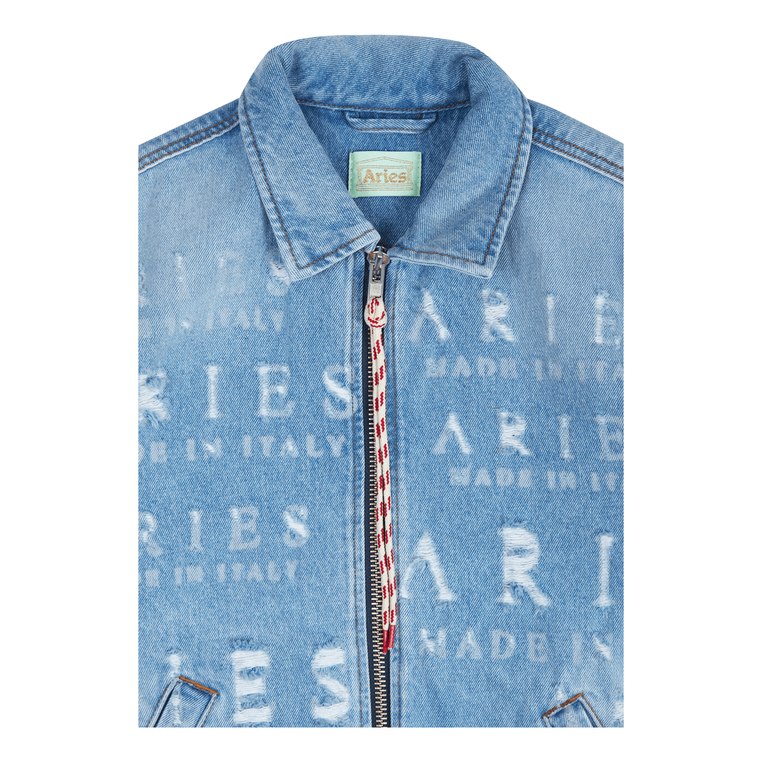 Destroyed Jean Jacket Blue