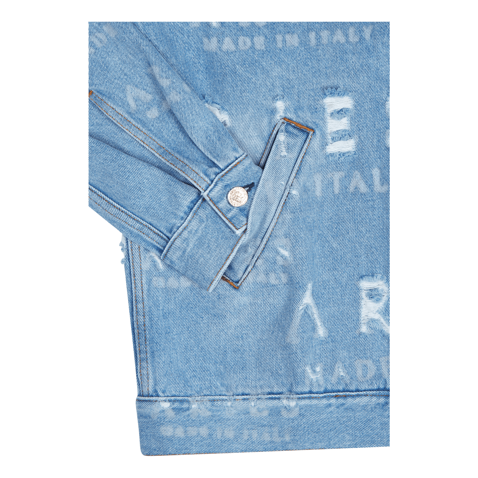 Destroyed Jean Jacket Blue