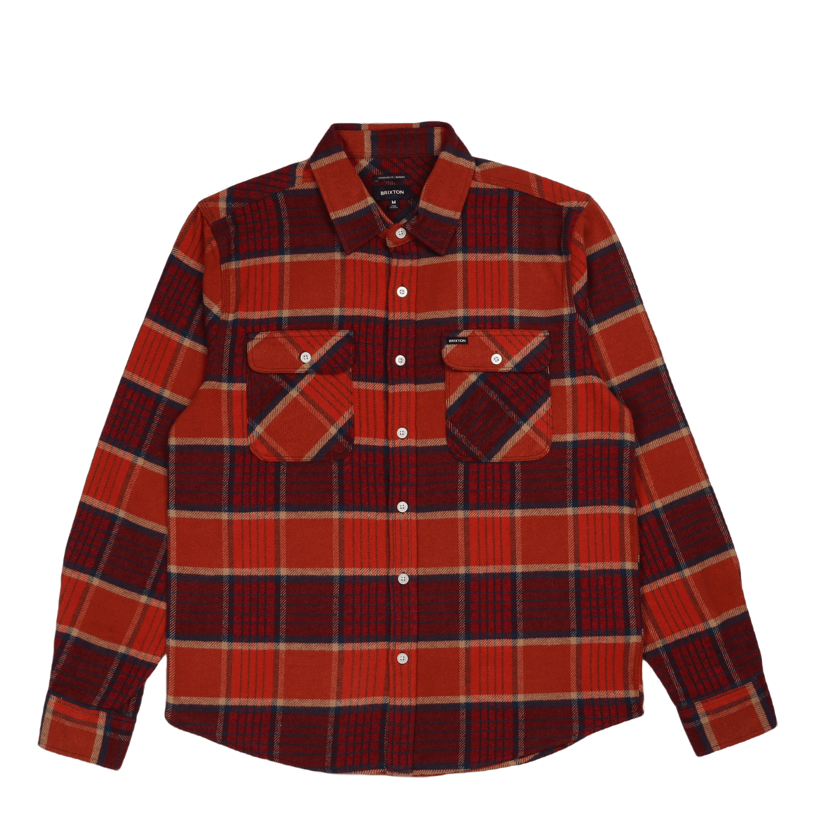 Bowery L/s Flannel Mahogany/burnt Henna/mars Red