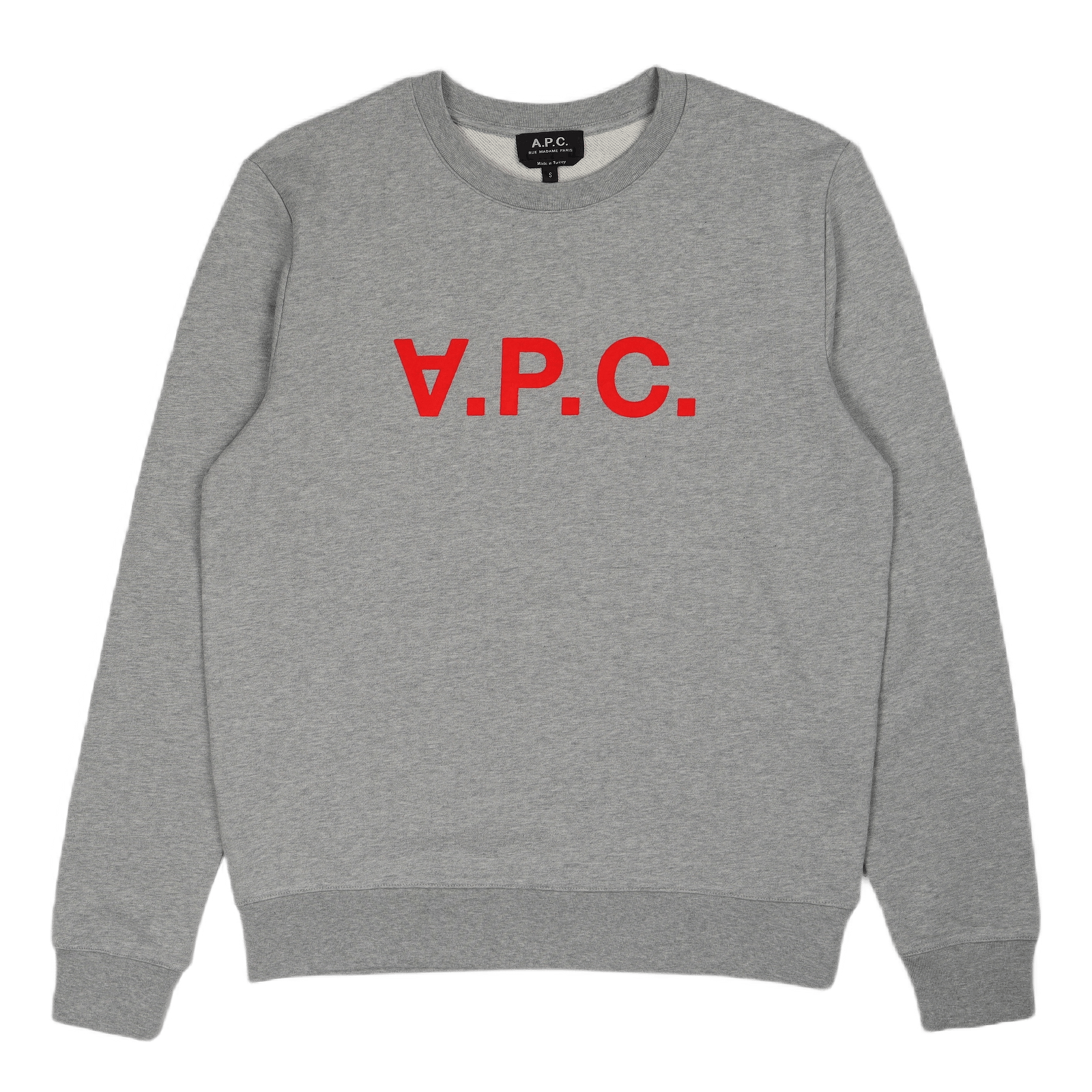 Sweat Vpc H Neon Rouge Gris Chine