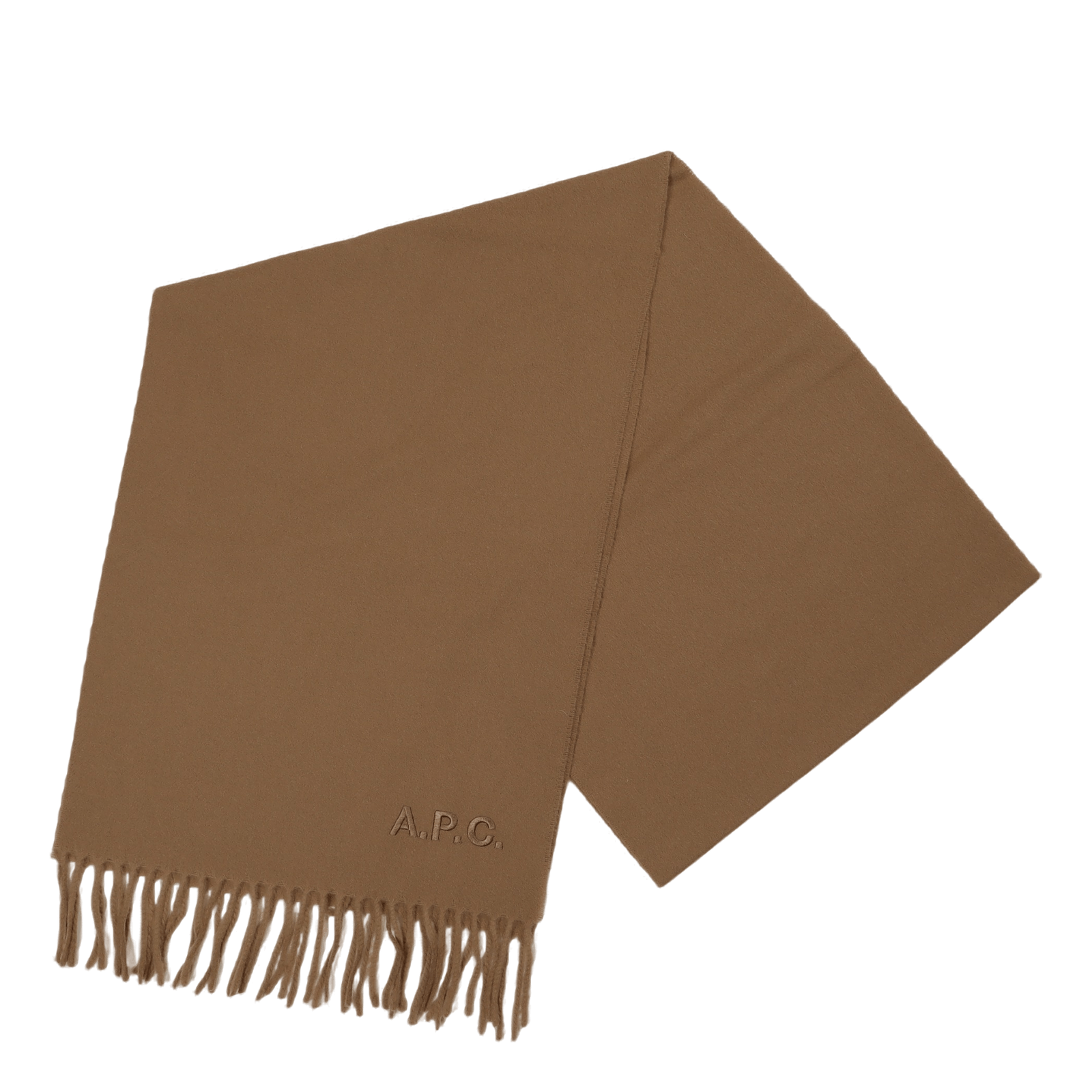 Echarpe Ambroise Brodee Camel