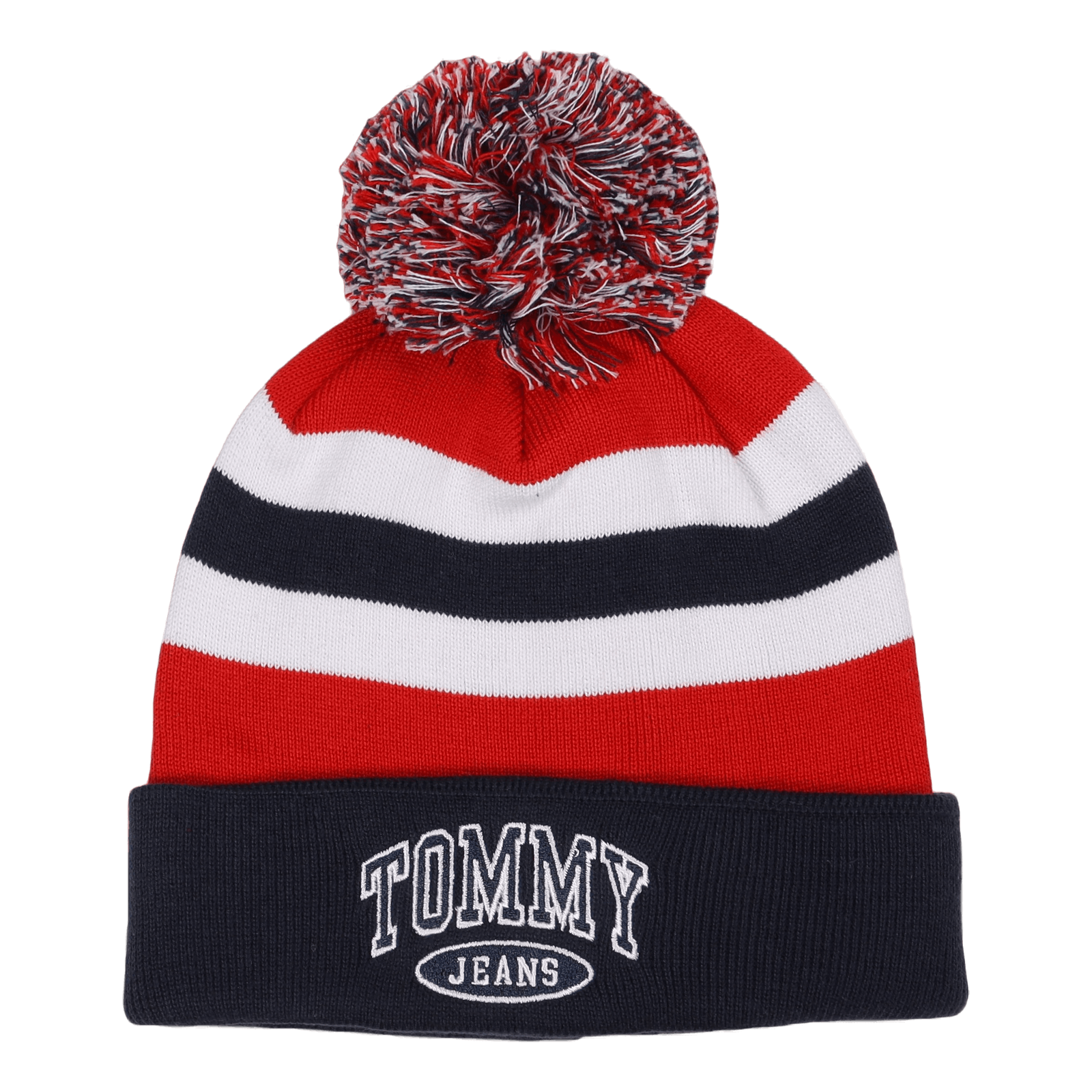 Tjm Collegiate Varsity Beanie Red White Blue Stripe