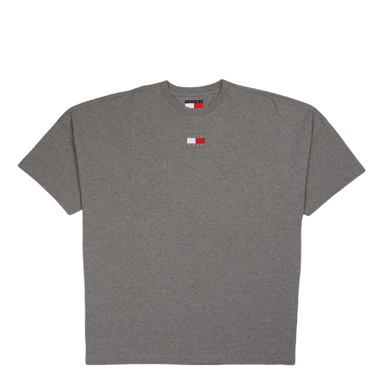 Tjcu Split Hem Flag Tee Mid Grey Heather