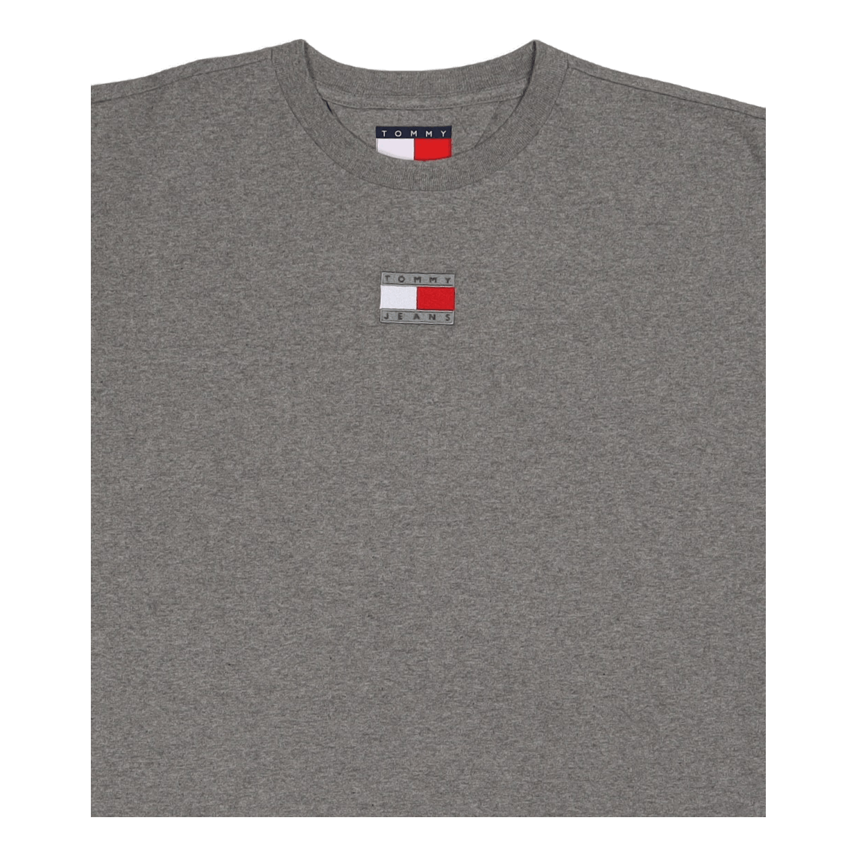 Tjcu Split Hem Flag Tee Mid Grey Heather
