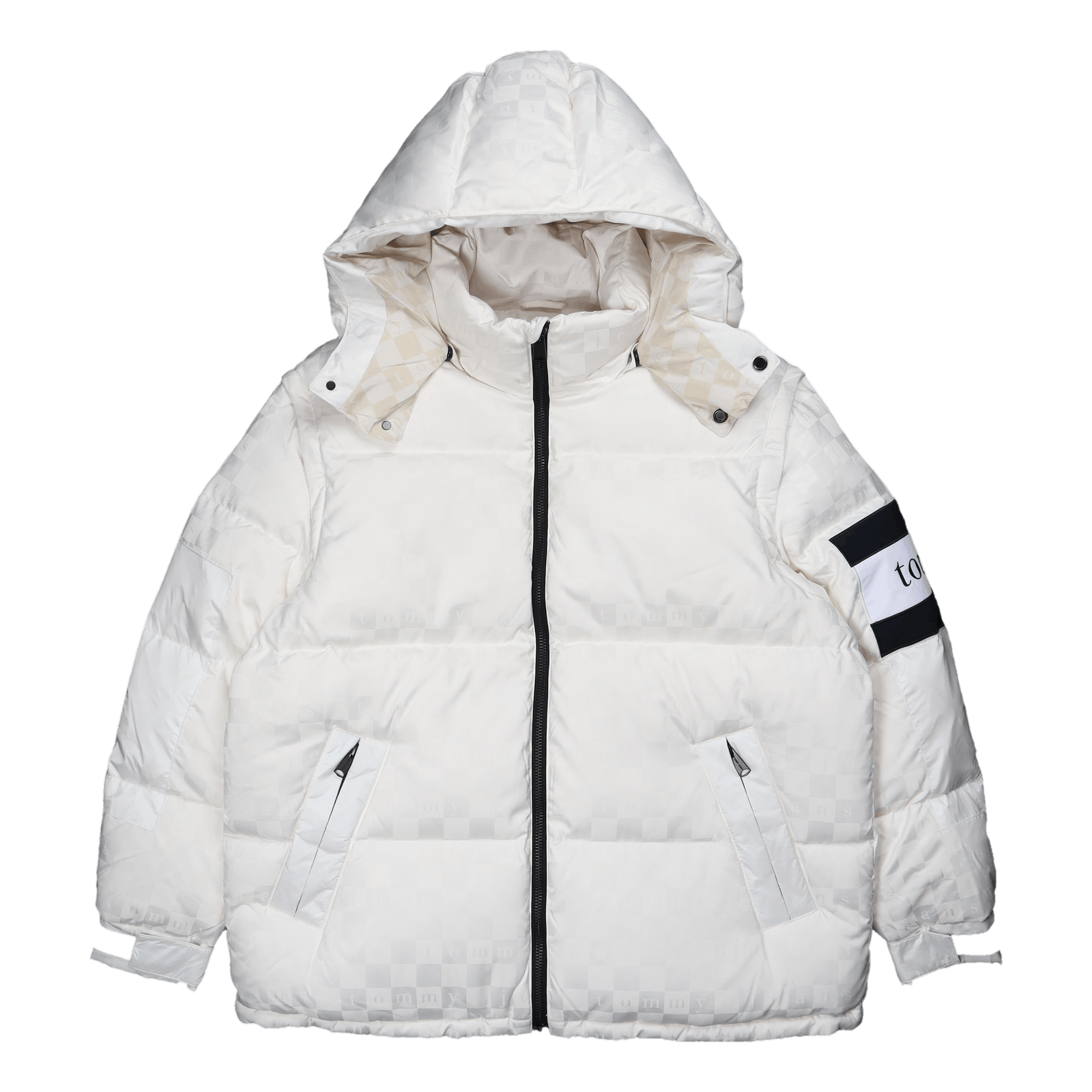 Tjcu Monogram Puffer Jacket Ancient White