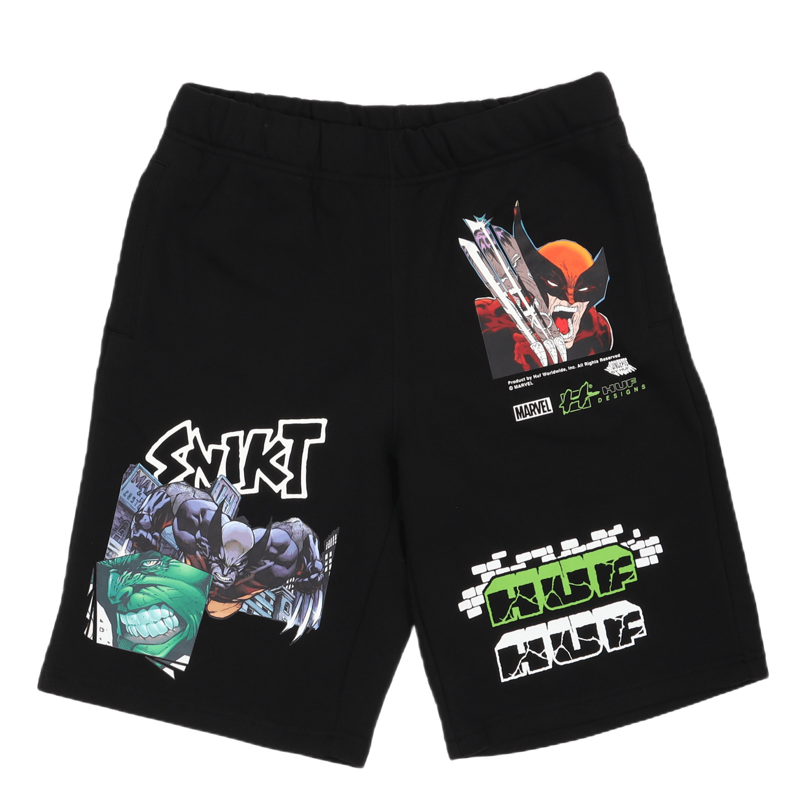 Smash Up Fleece Short Black