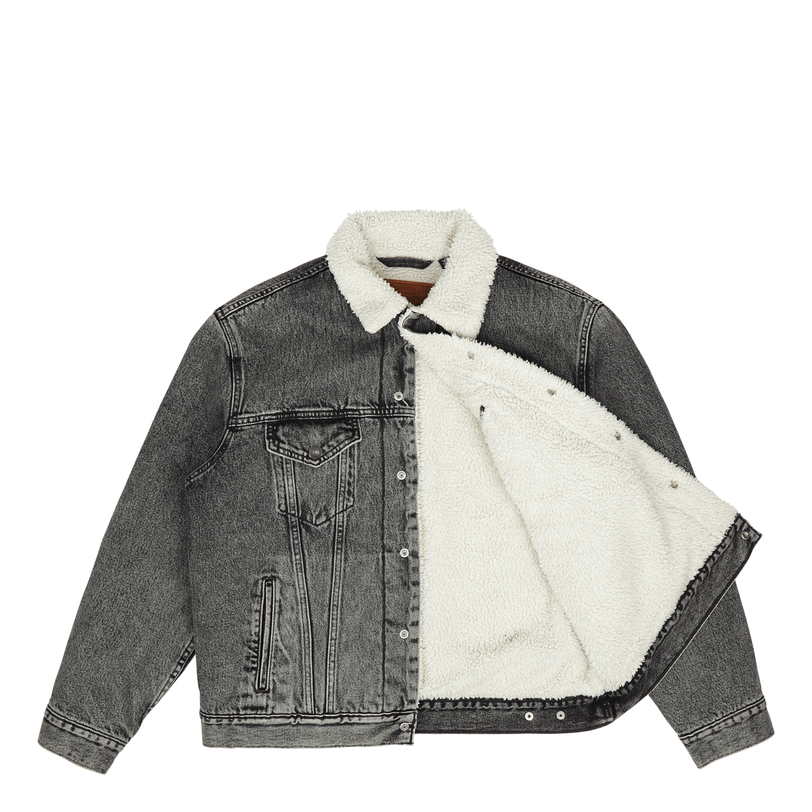 Vtg Fit Sherpa Trucker Z1305