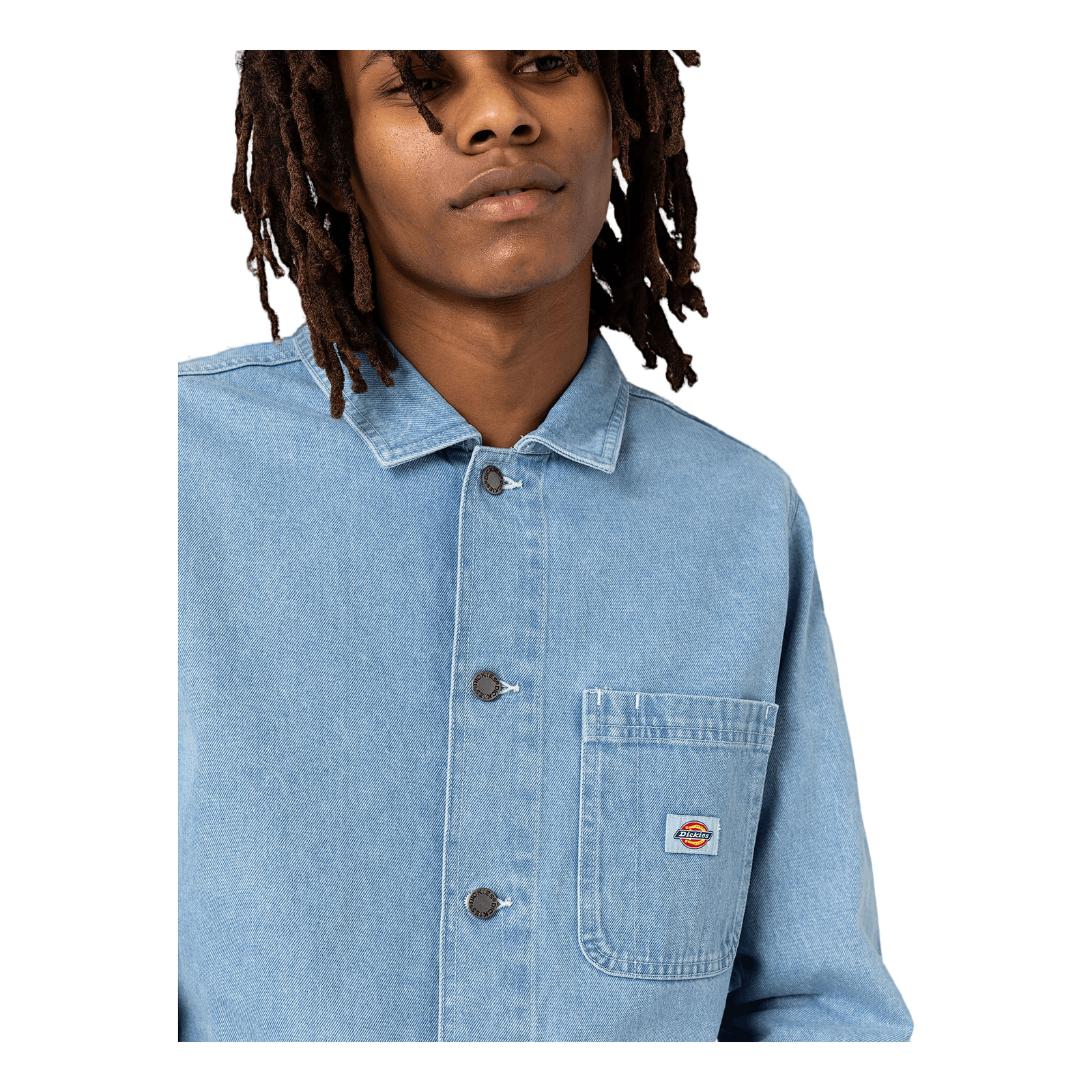 Dickies Denim Chore Coat Light Wash
