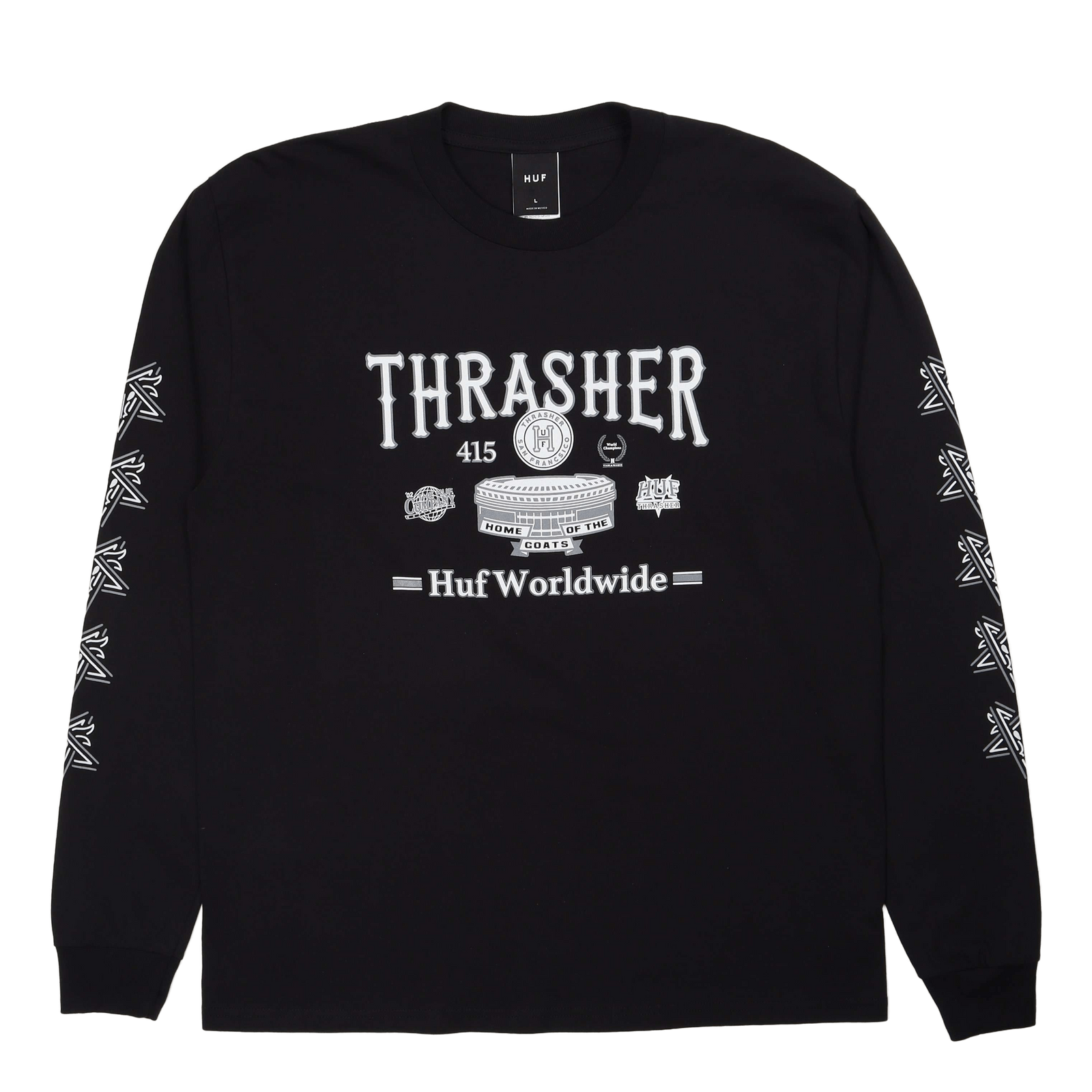 Huf X Thrasher Monteray L/s Te Black
