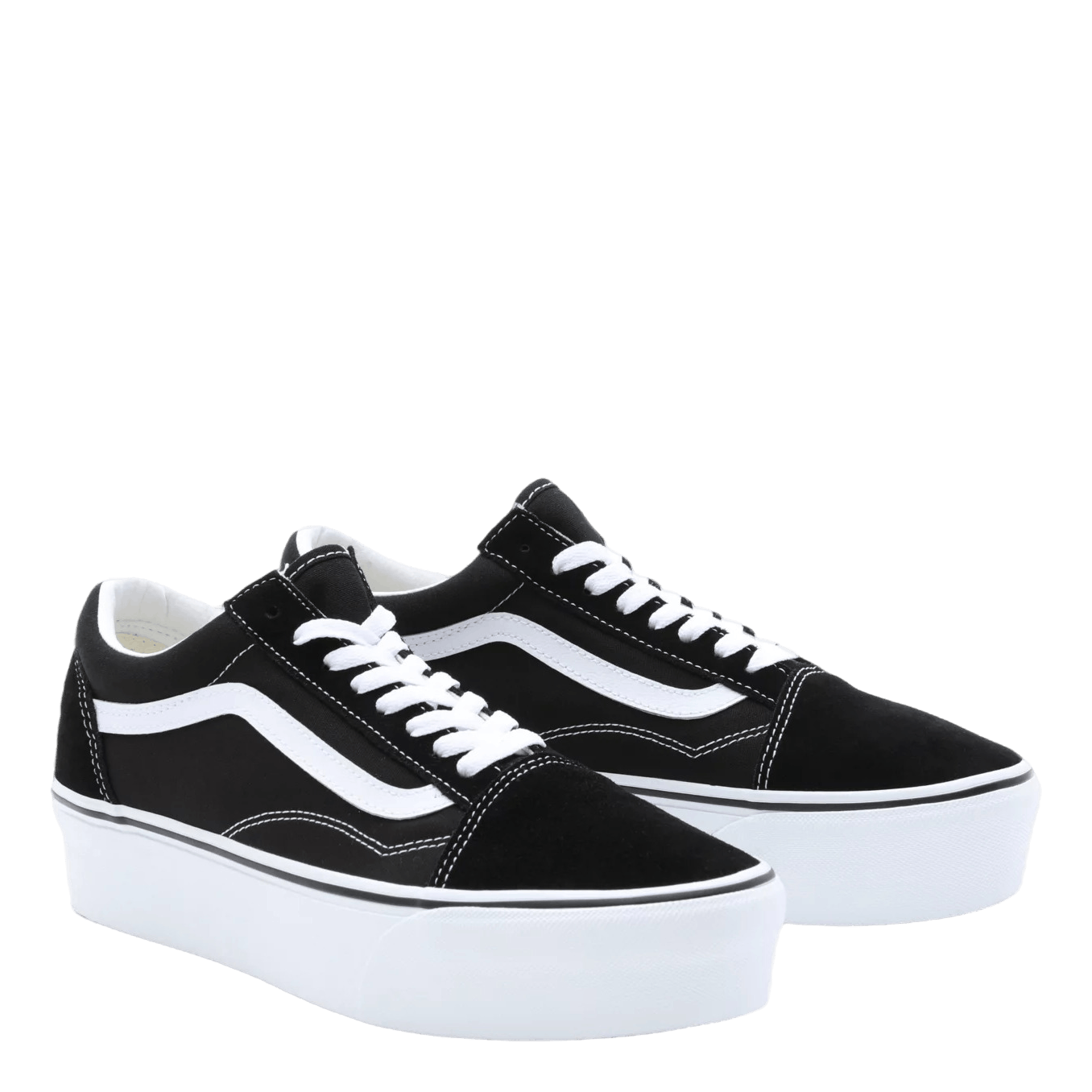 Ua Old Skool Stackform Suede/canvas Black/true White