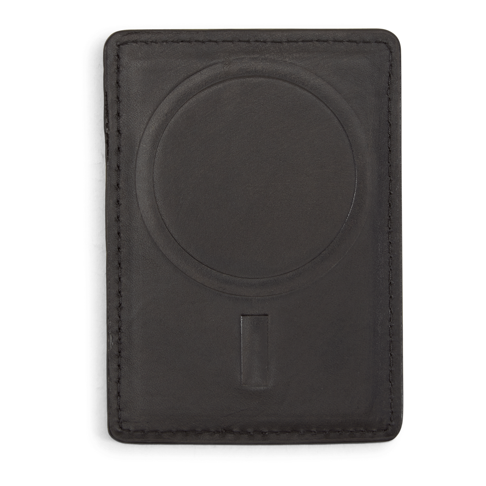 Nappa Leather Magnetic Card Case Black