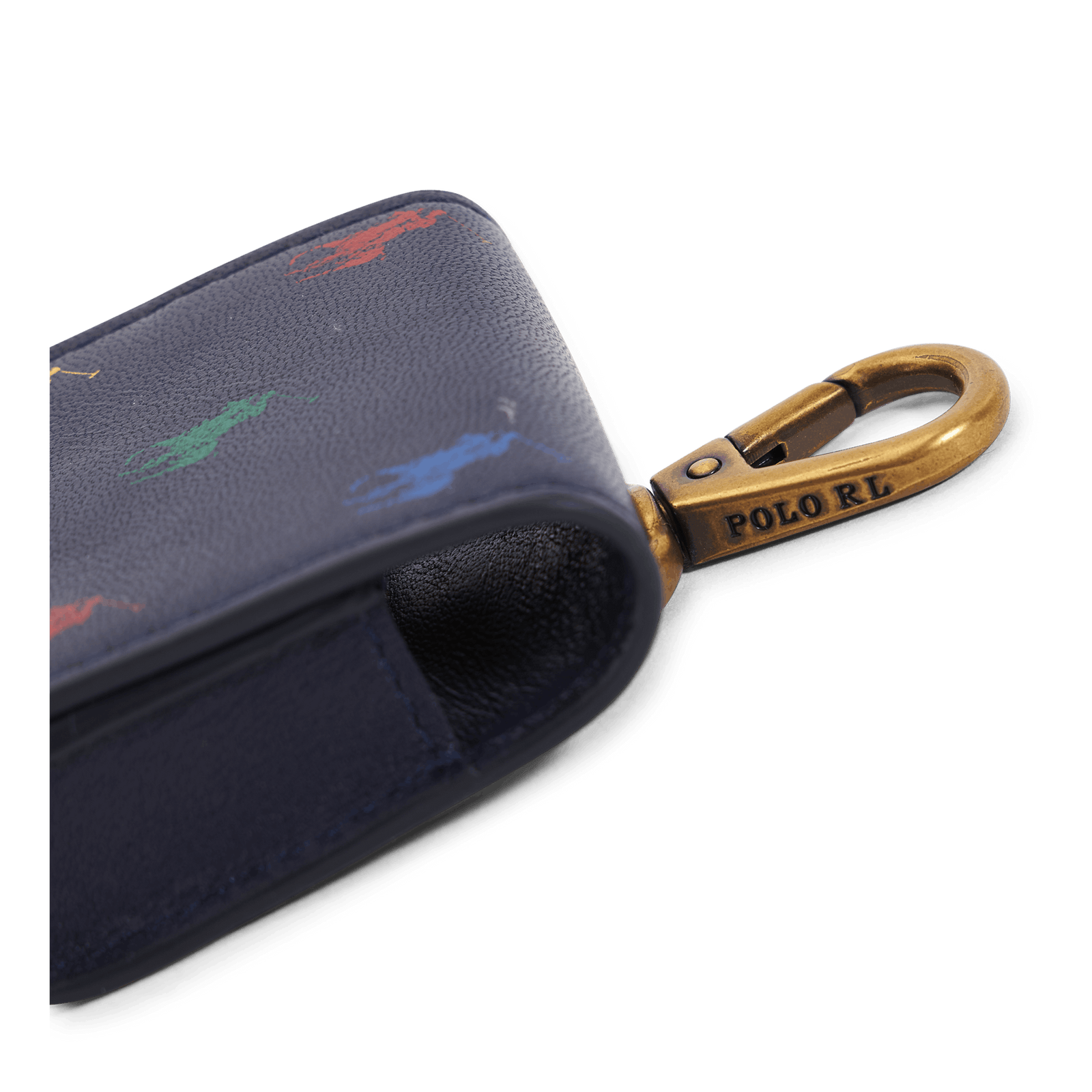 Allover Pony Nappa Leather AirPods Case Navy/Multi Pony