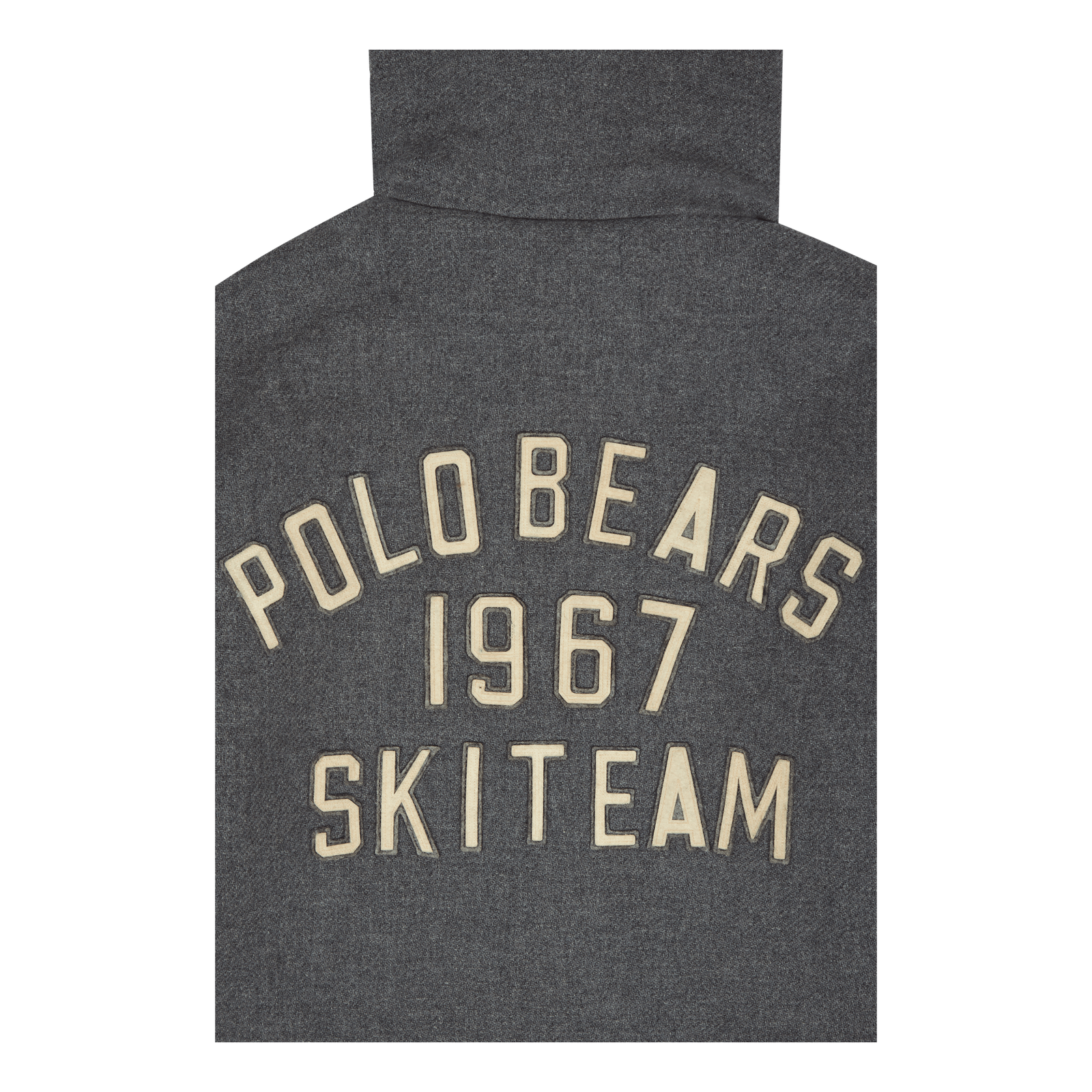 Letterman Wool Hooded Jacket Grey Heather