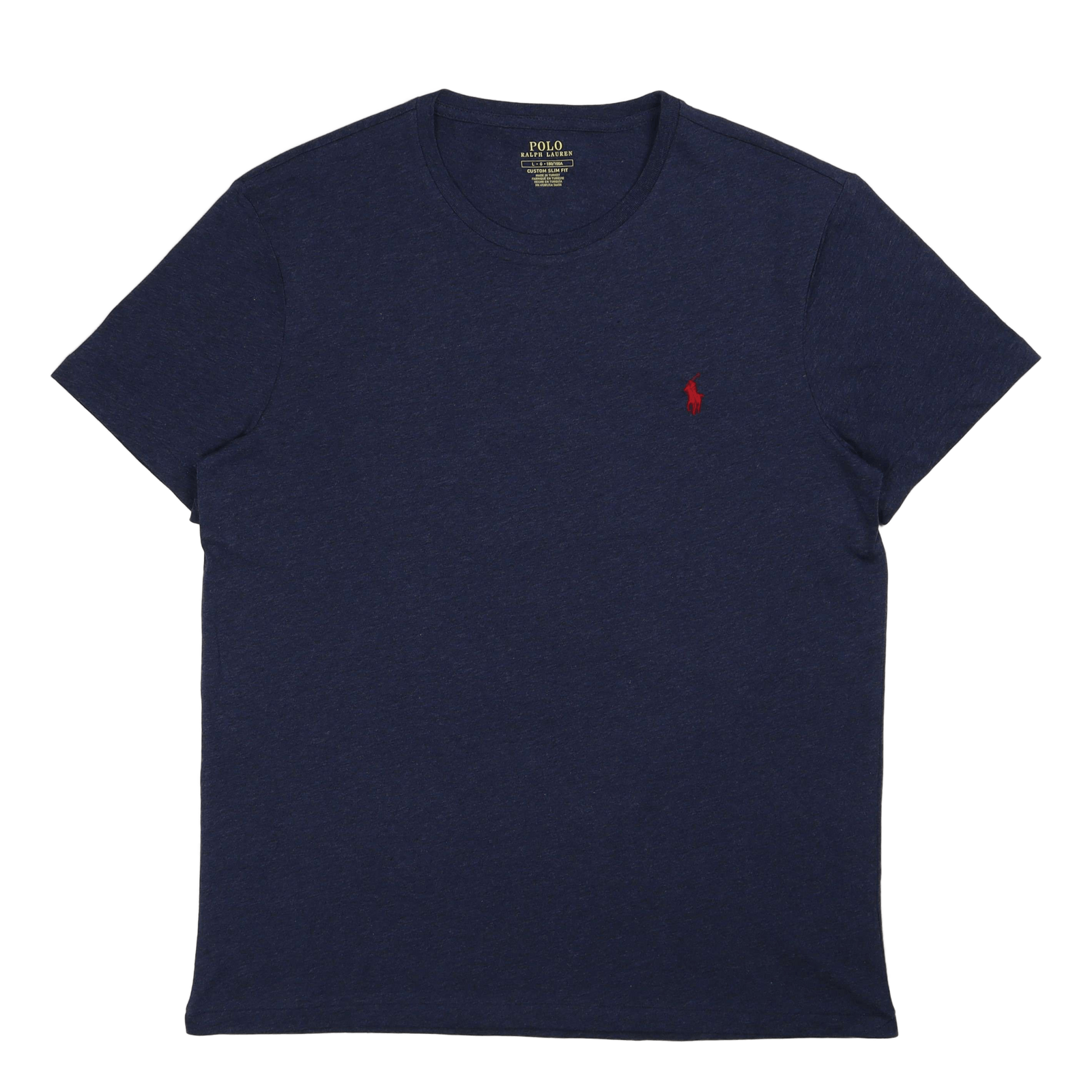 Custom Slim Fit Jersey Crewneck T-Shirt Spring Navy Heather