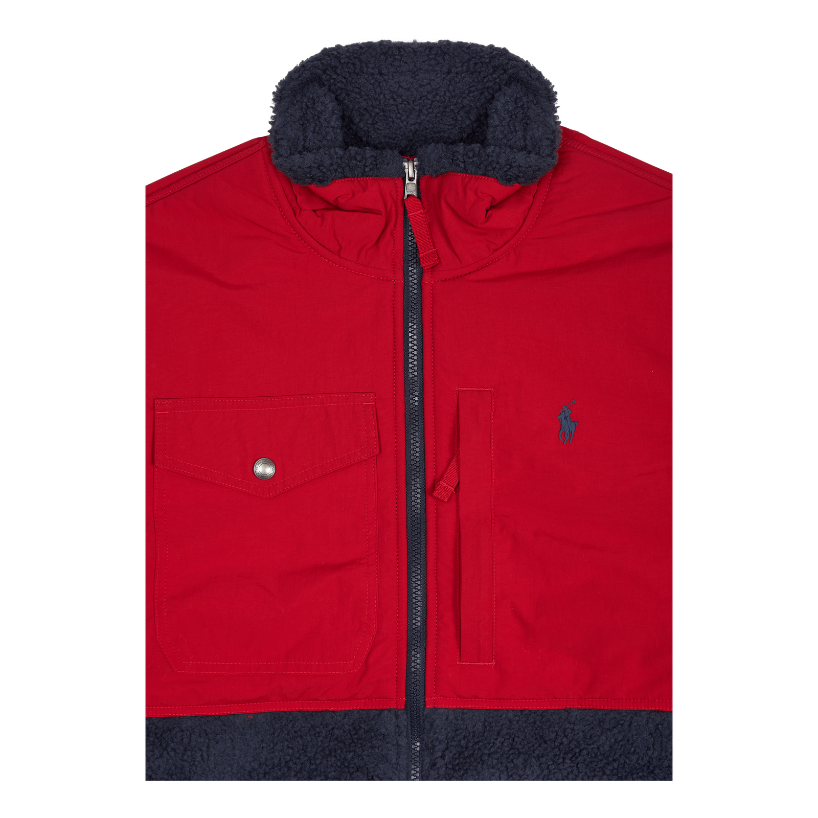 Wind-Blocking Hybrid Jacket Newport Navy/Rl 2000 Red
