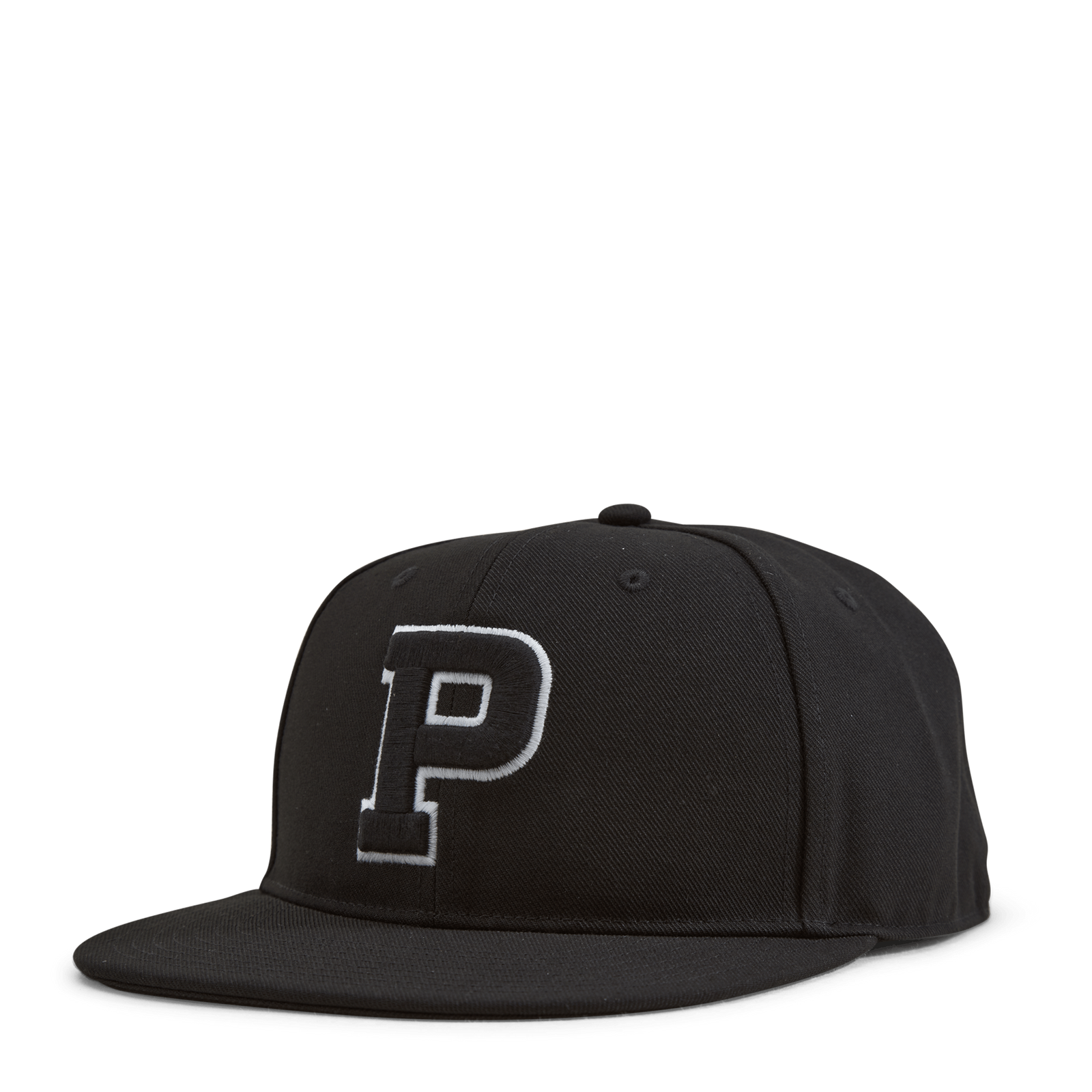 Twill High-Crown Ball Cap Polo Black