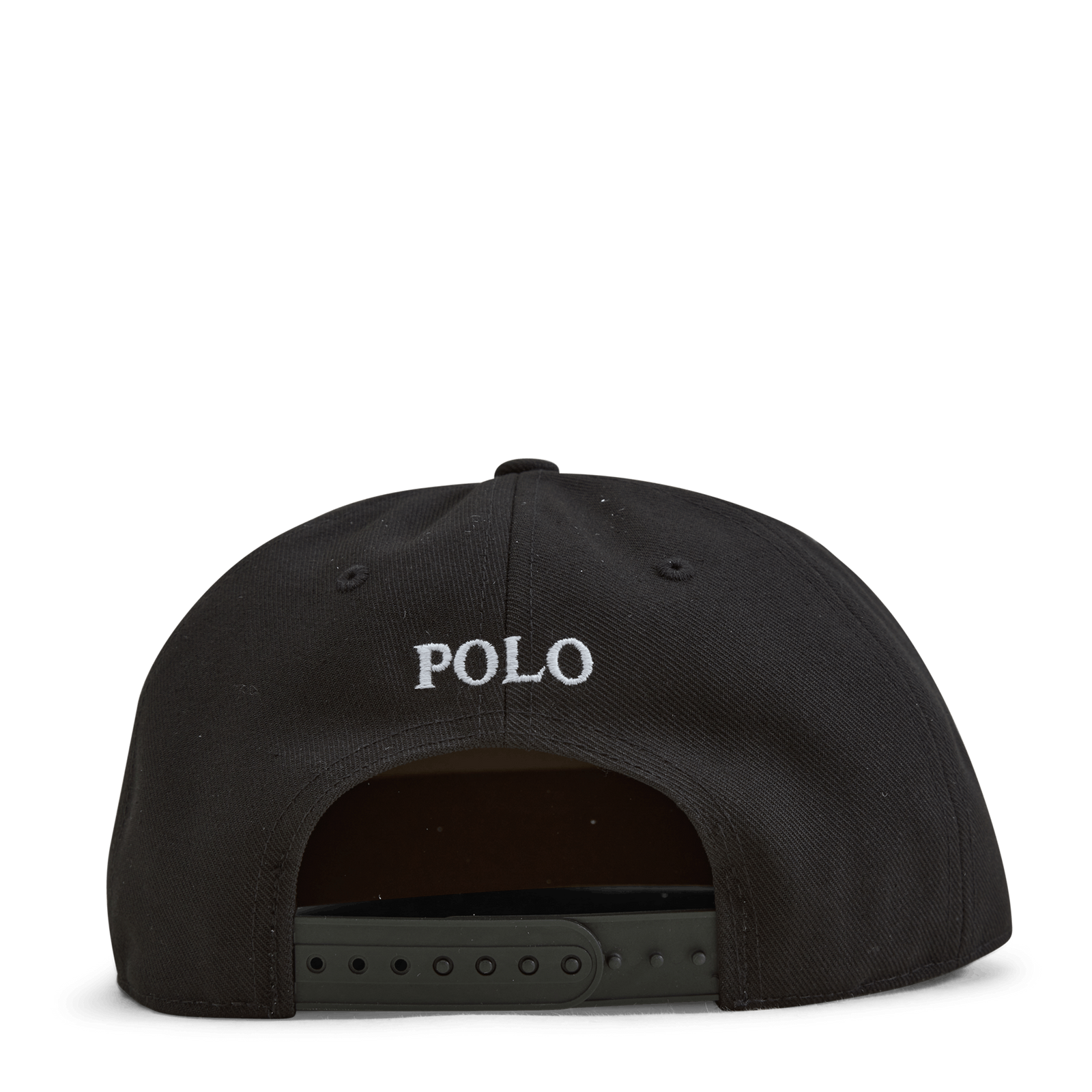Twill High-Crown Ball Cap Polo Black