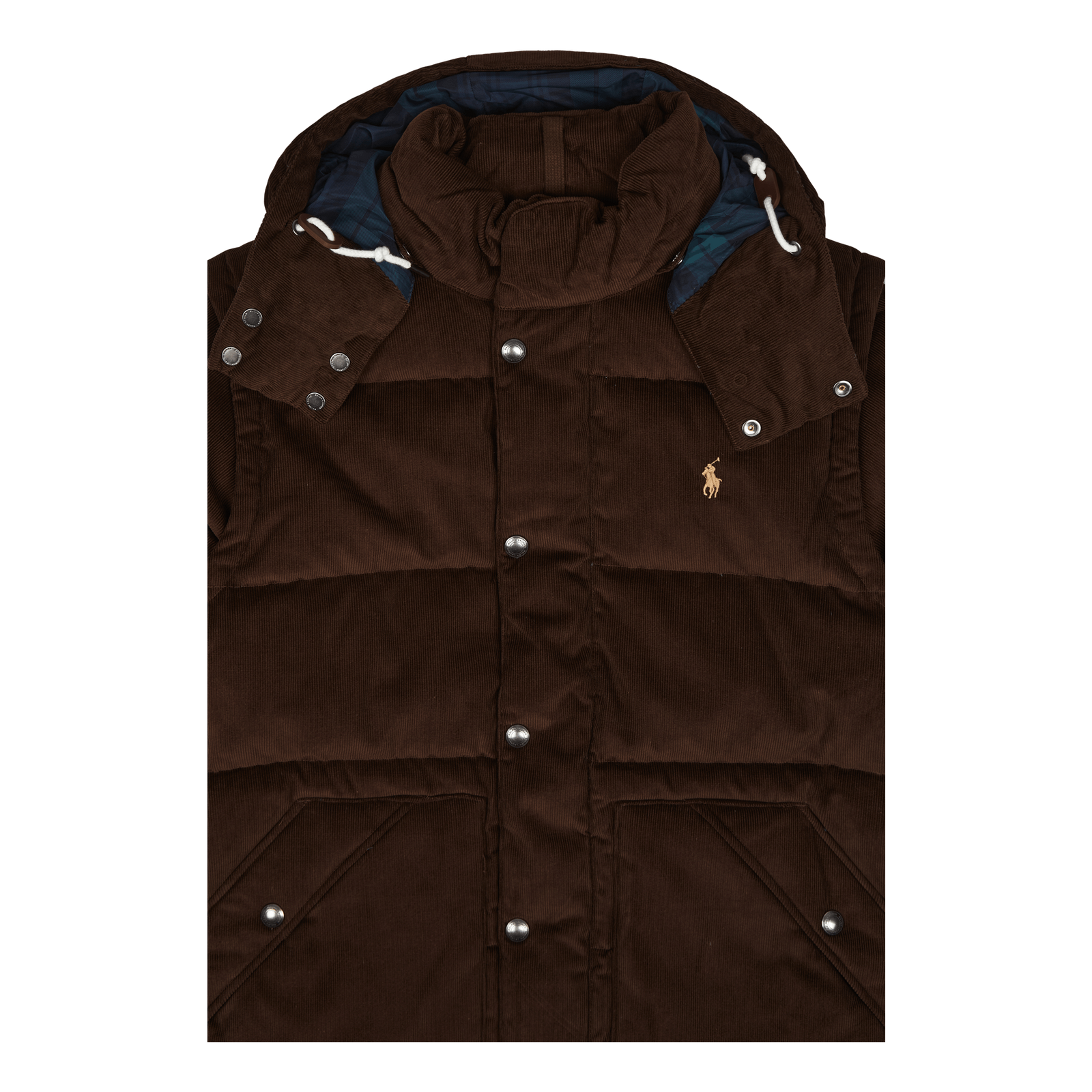 Convertible Corduroy Down Jacket Dark Beech