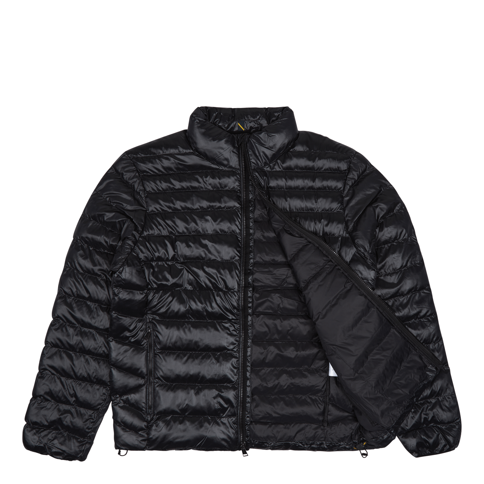 Packable Water-Repellent Jacket Polo Black Glossy