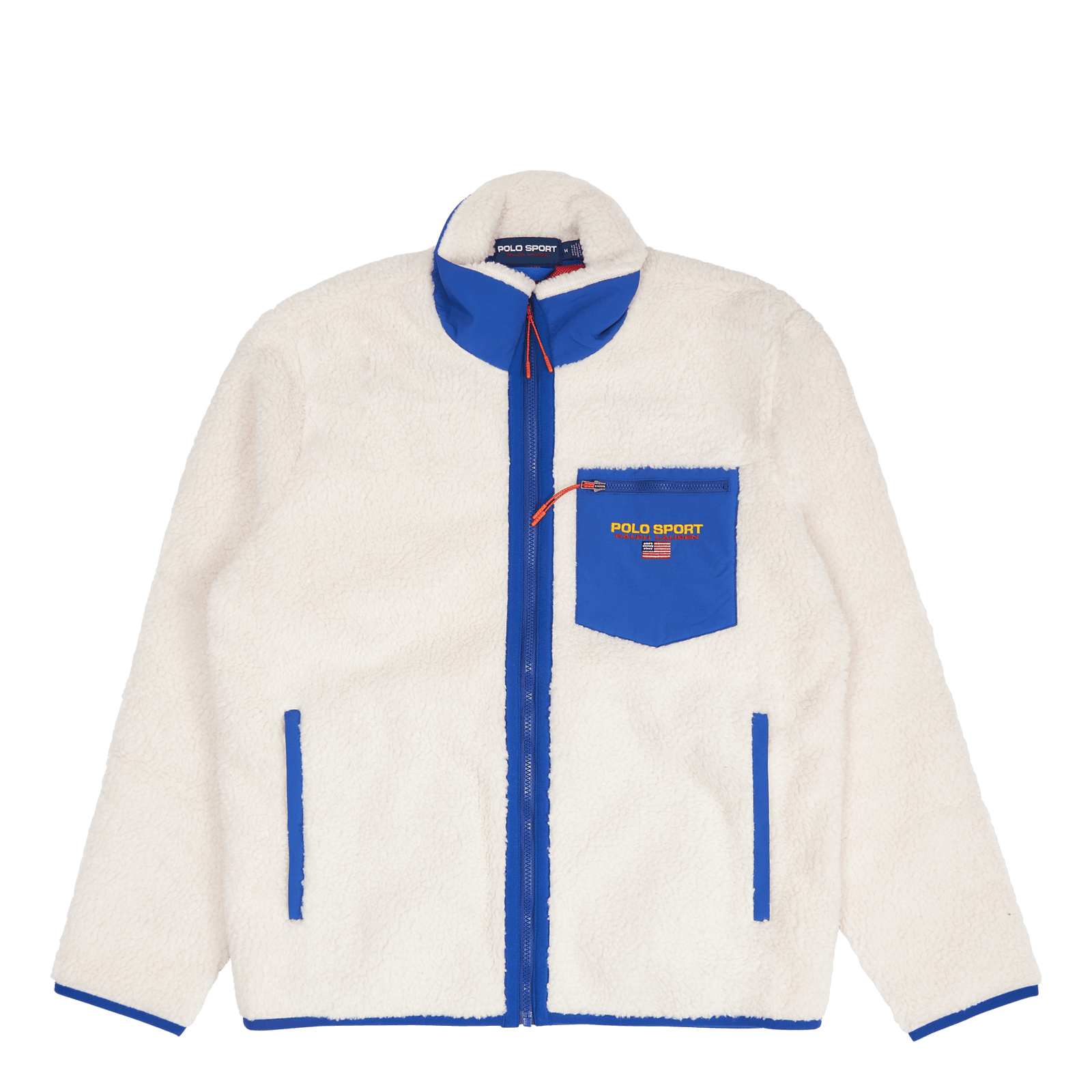 Polo Sport Pile Fleece Sweatshirt Clubhouse Cream/Sapphire Star