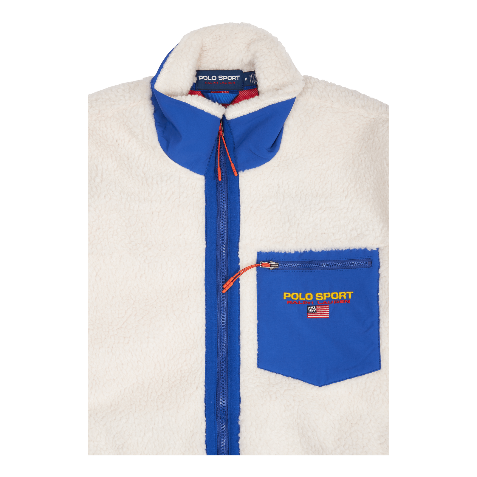 Polo Sport Pile Fleece Sweatshirt Clubhouse Cream/Sapphire Star