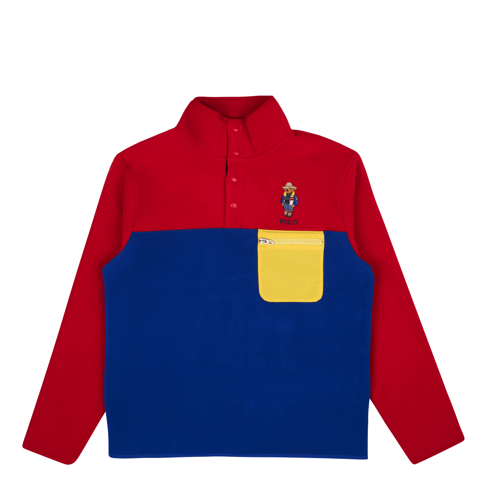 Polo Bear Brushed Fleece Pullover Hol22 Rl2000 Rd/Royl Sunv Bear
