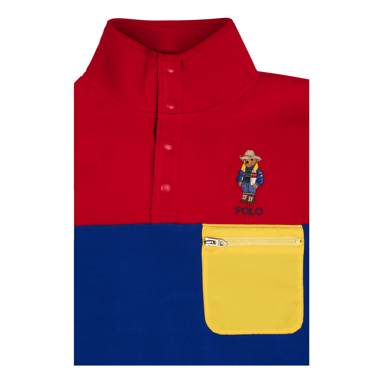 Polo Bear Brushed Fleece Pullover Hol22 Rl2000 Rd/Royl Sunv Bear