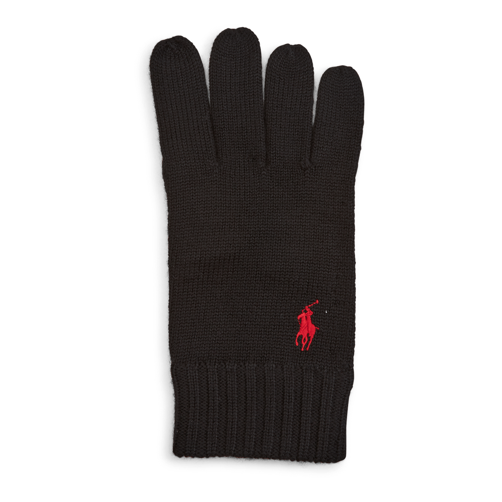 Signature Pony Wool Gloves Polo Black