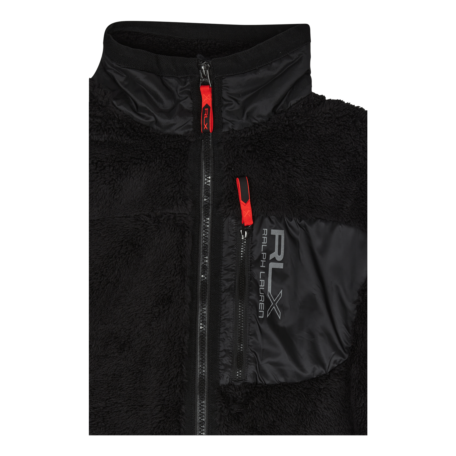 Pile Fleece Jacket Polo Black
