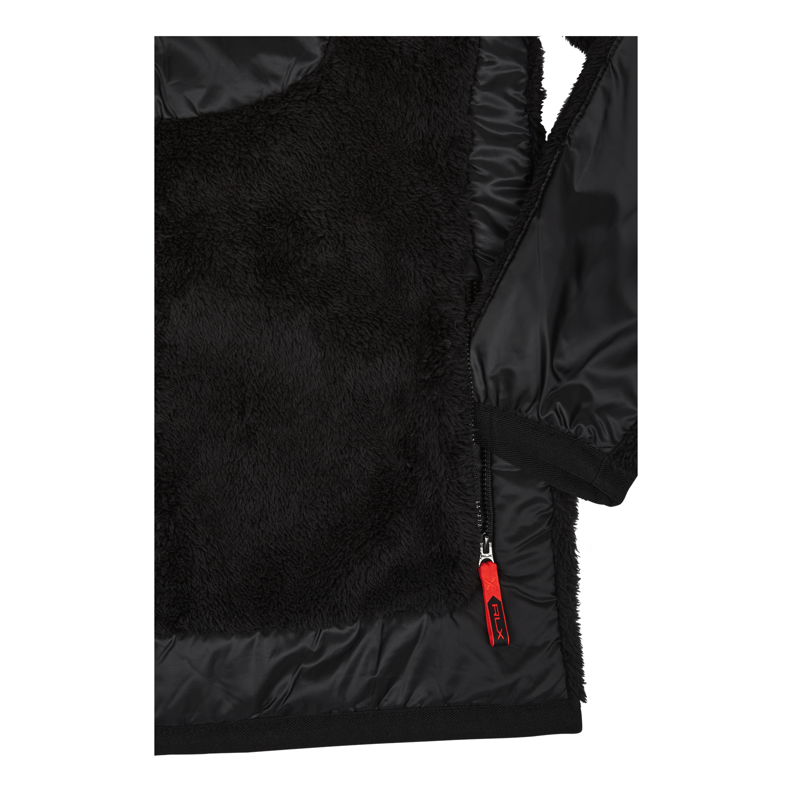 Pile Fleece Jacket Polo Black