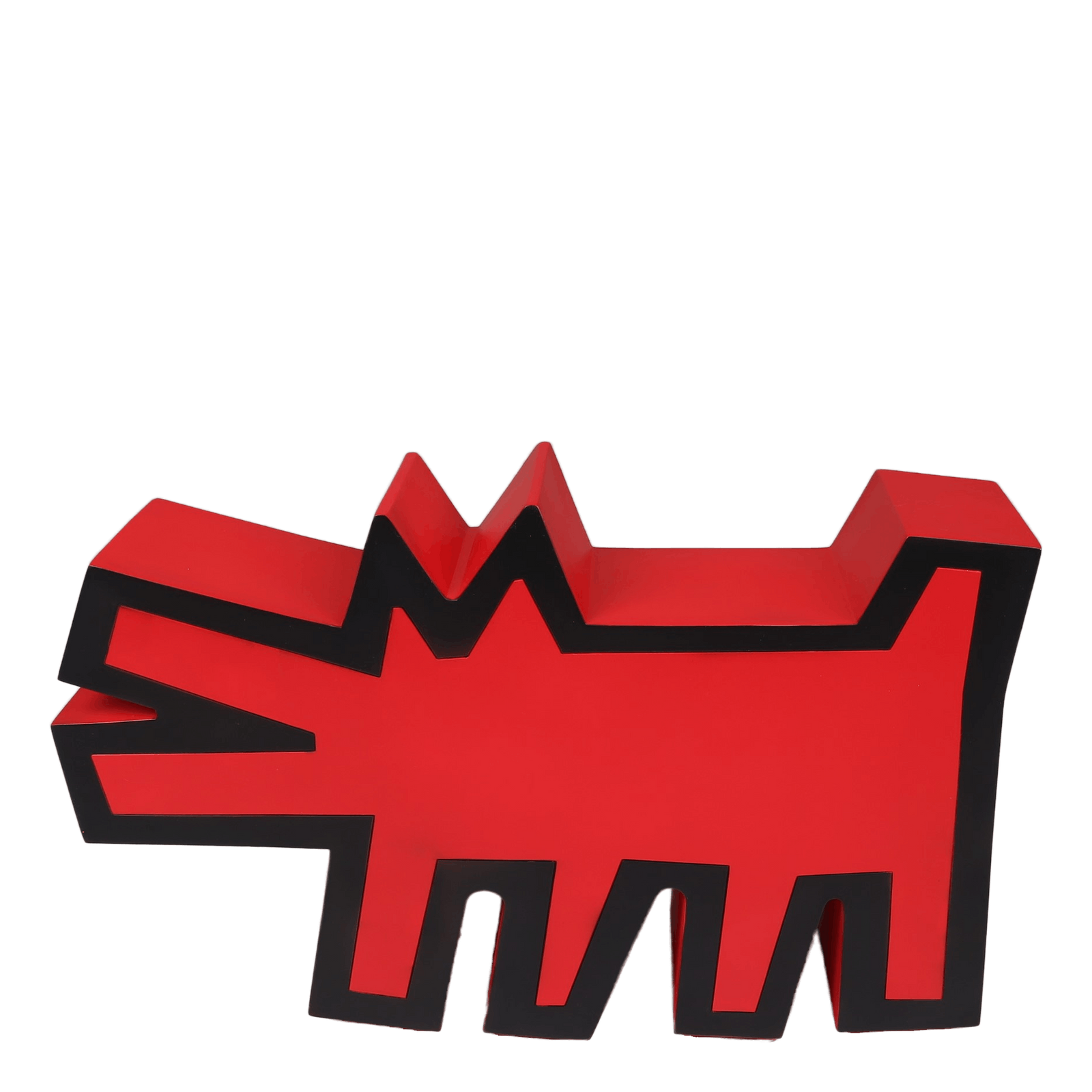 Barking Dog Statue Original Ve Red